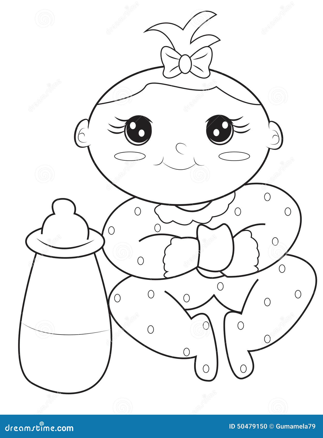 a little girl coloring pages