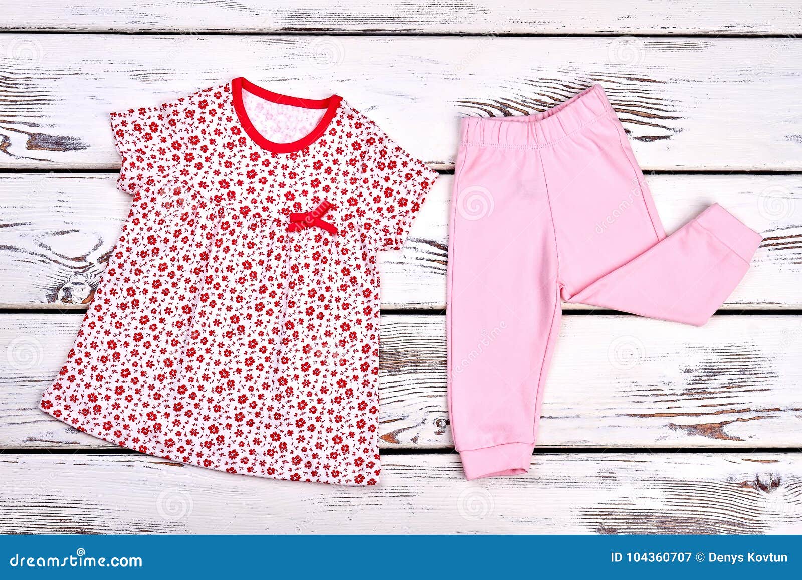 Baby-girl Cotton Top and Trousers. Stock Image - Image of online ...