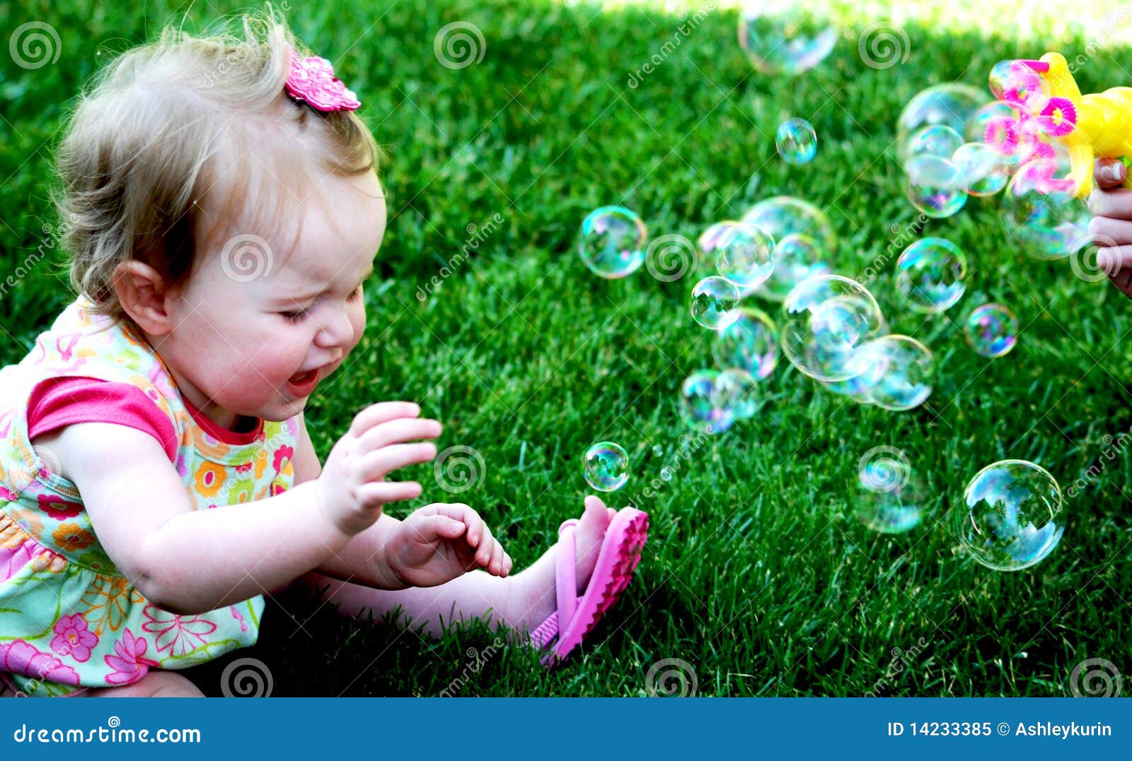 Baby Girl Crying with Bubbles Stock Image Image of emotion, emotions
