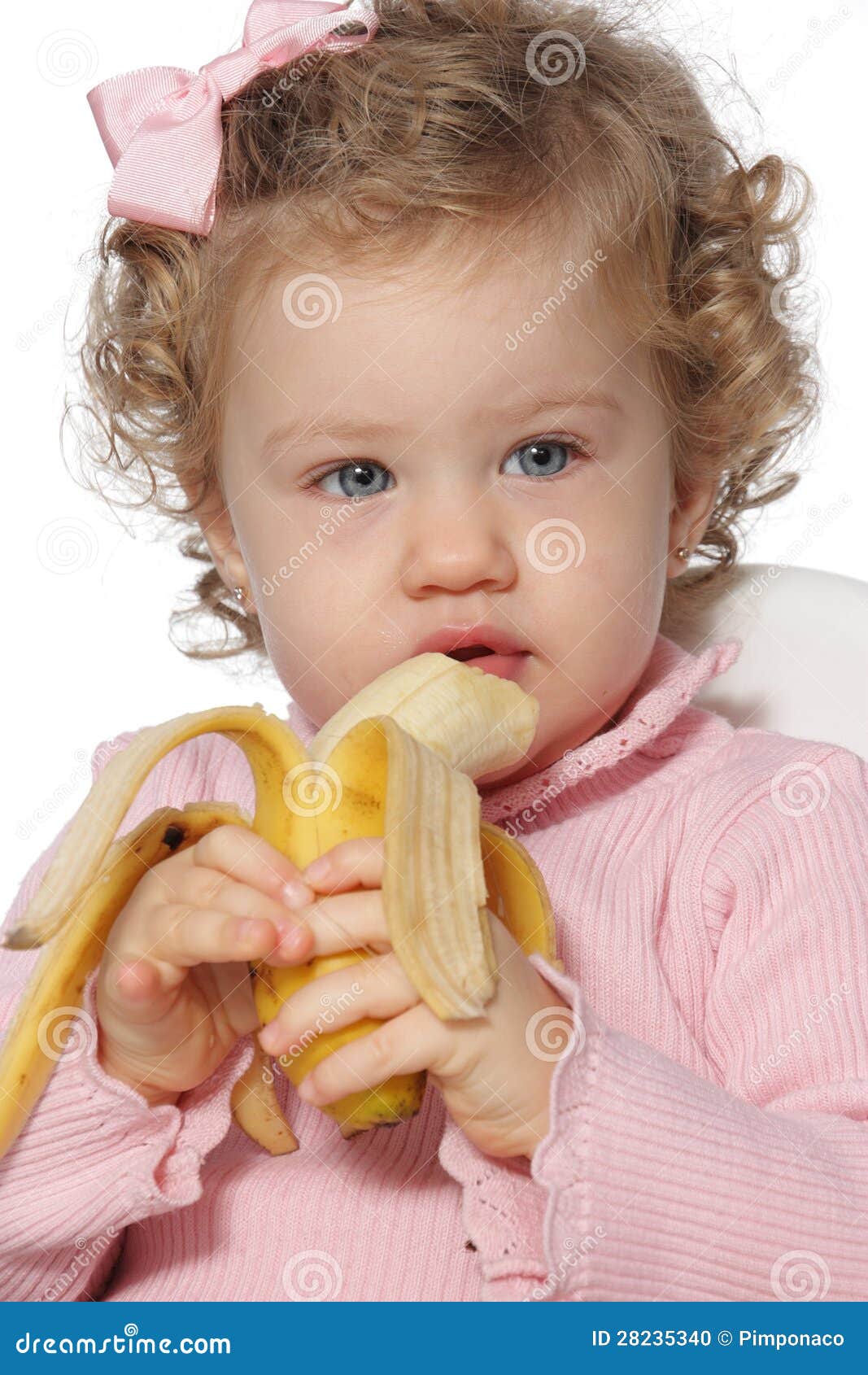 Baby girl eating fruit stock photo. Image of girl, fresh - 28235340