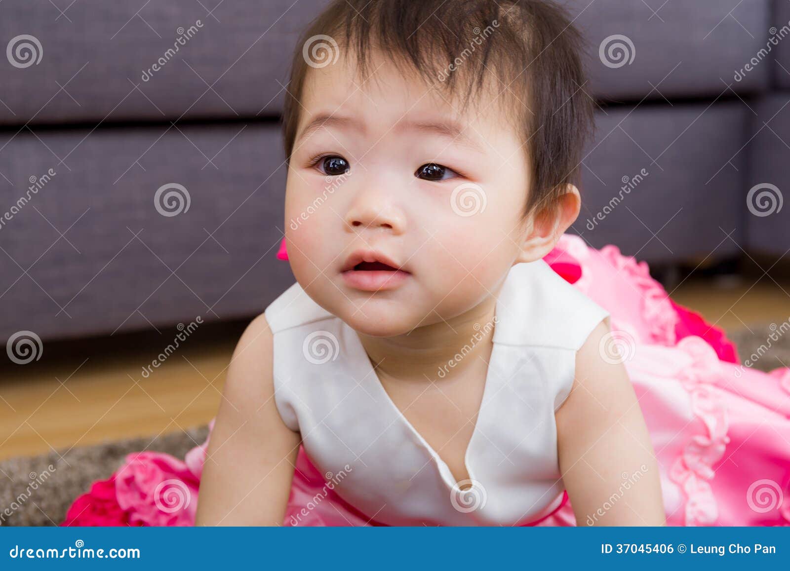 Baby girl feel curiosity stock photo. Image of lovely - 37045406