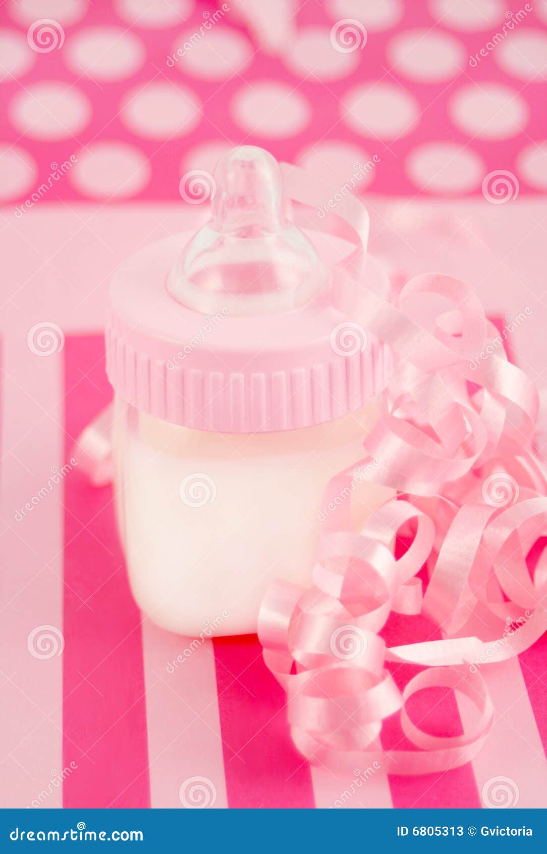 Baby girl milk bottle stock image. Image of baby, babies 6805313