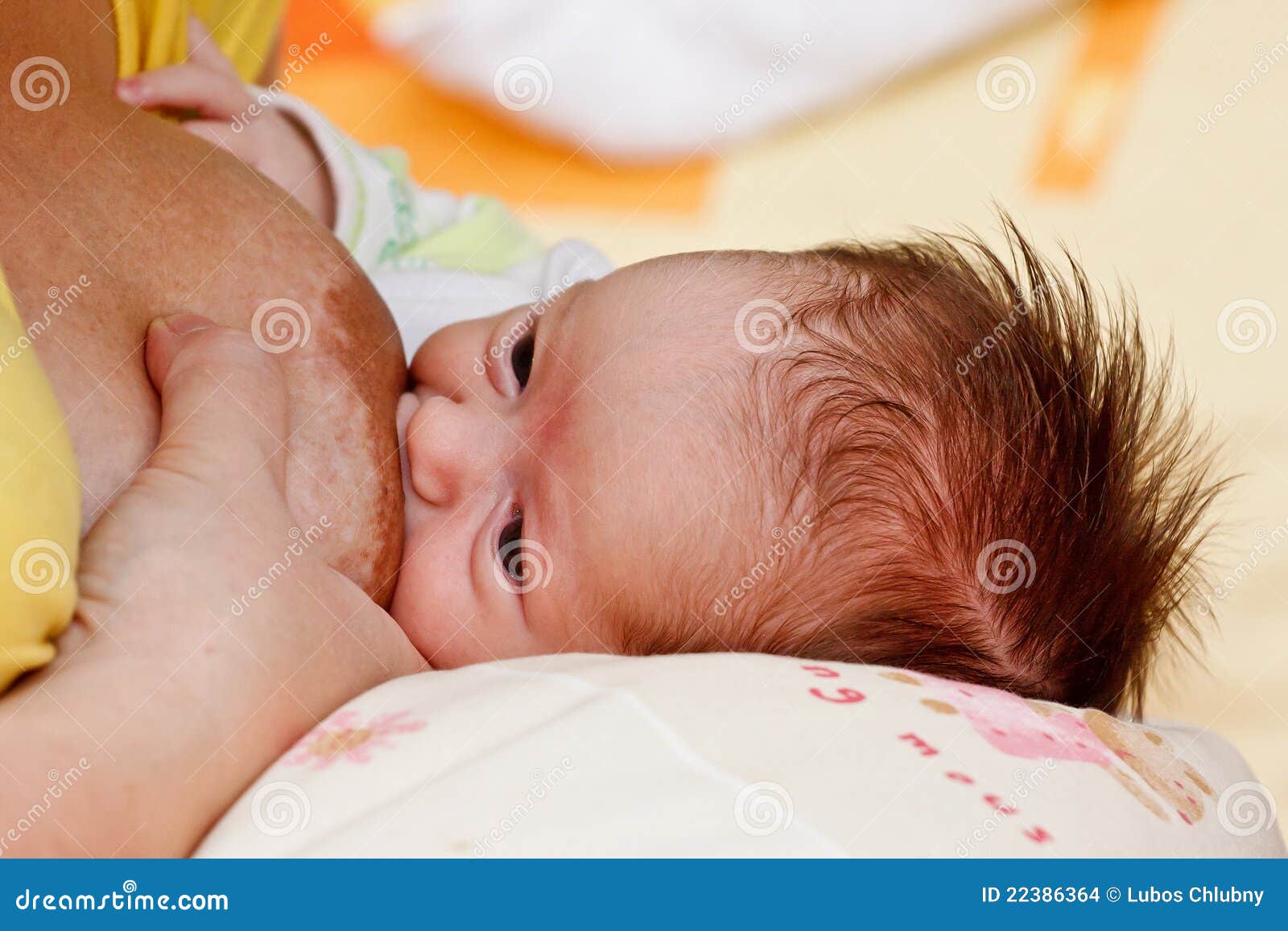 Sleeping Mom Boobs Sucking Porns - Baby Girl Sucking at Her Mother S Breast Stock Photo - Image of bosom,  baby: 22386364
