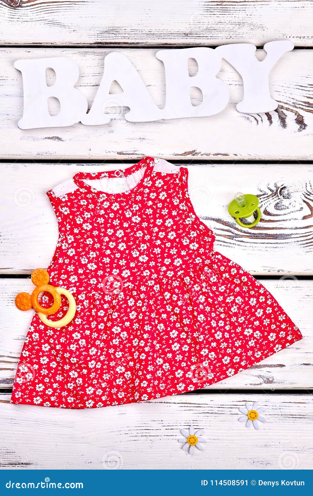 Baby-girl Vintage Print Sundress. Stock Image - Image of design, print ...