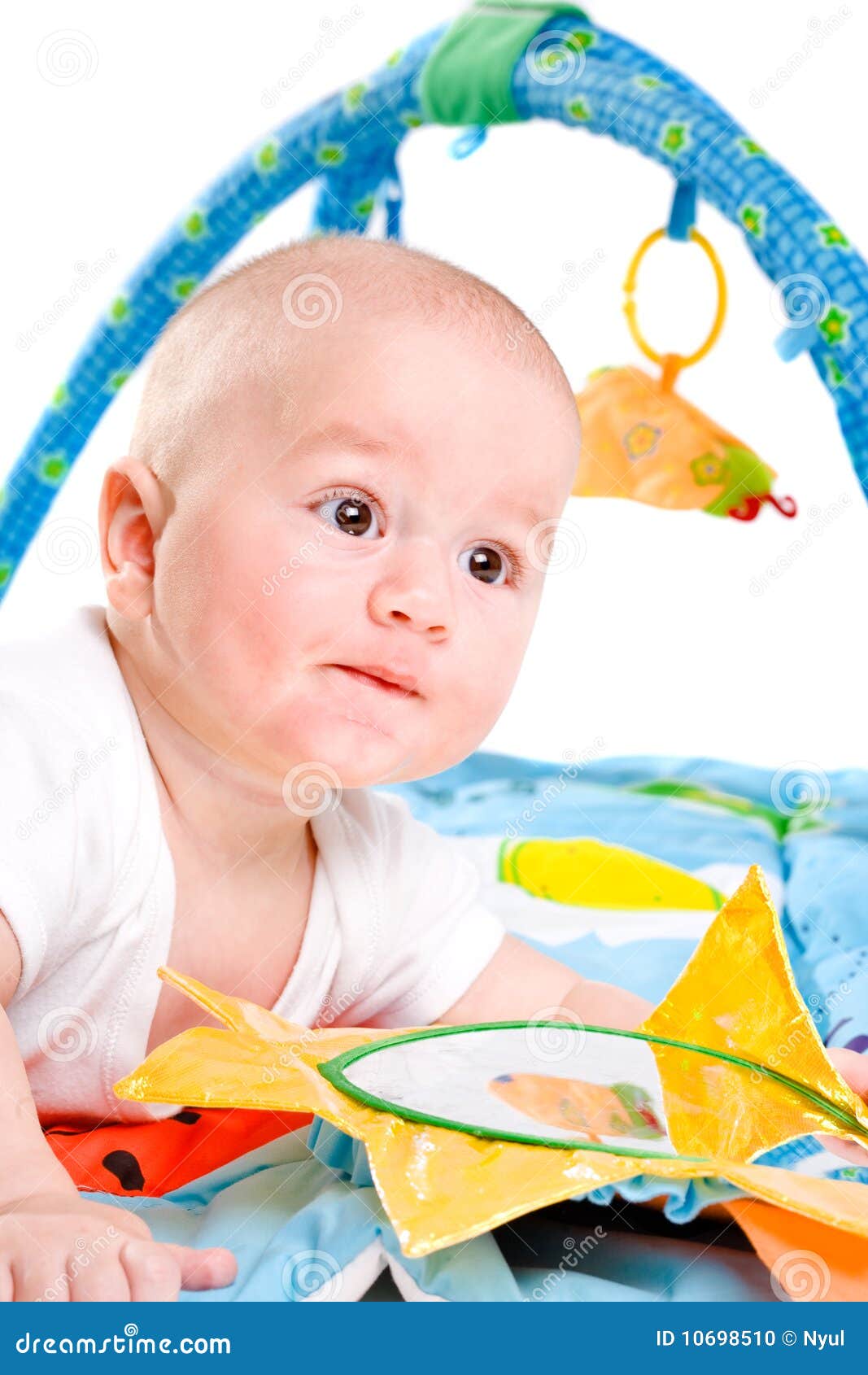 Baby gym isolated stock photo. Image of boys, colorful 10698510