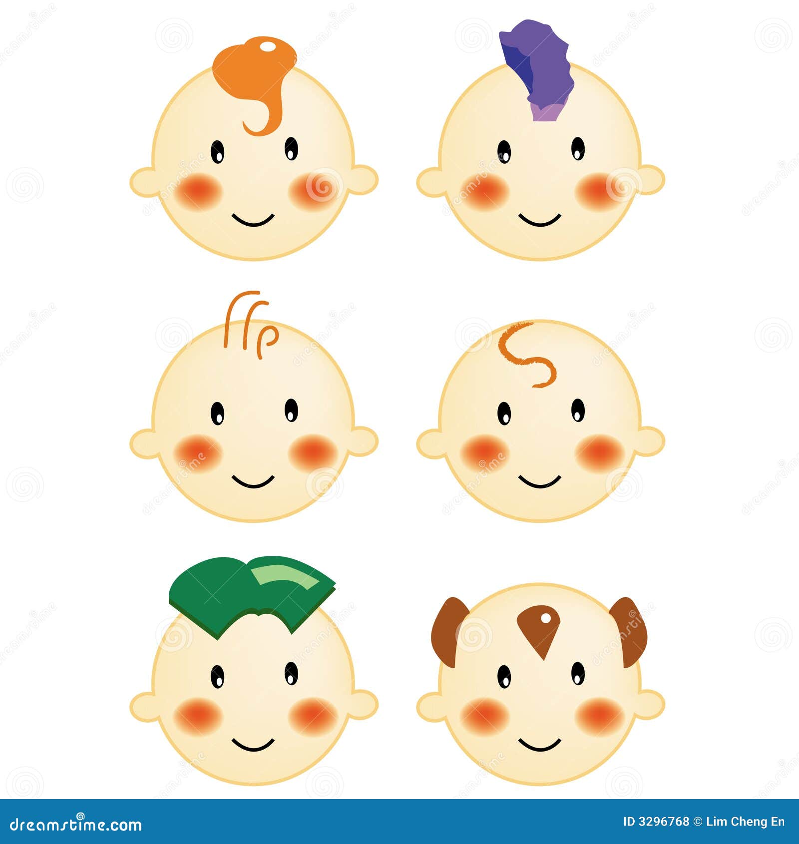 Baby hair style stock vector. Illustration of children - 3296768 Baby hair style stock vector. Illustration of children - 3296768