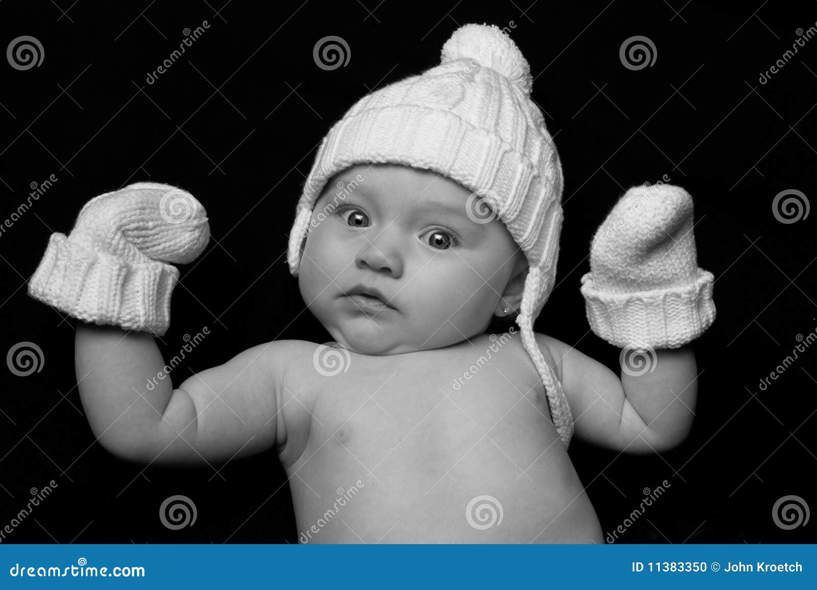 baby winter hat and mittens
