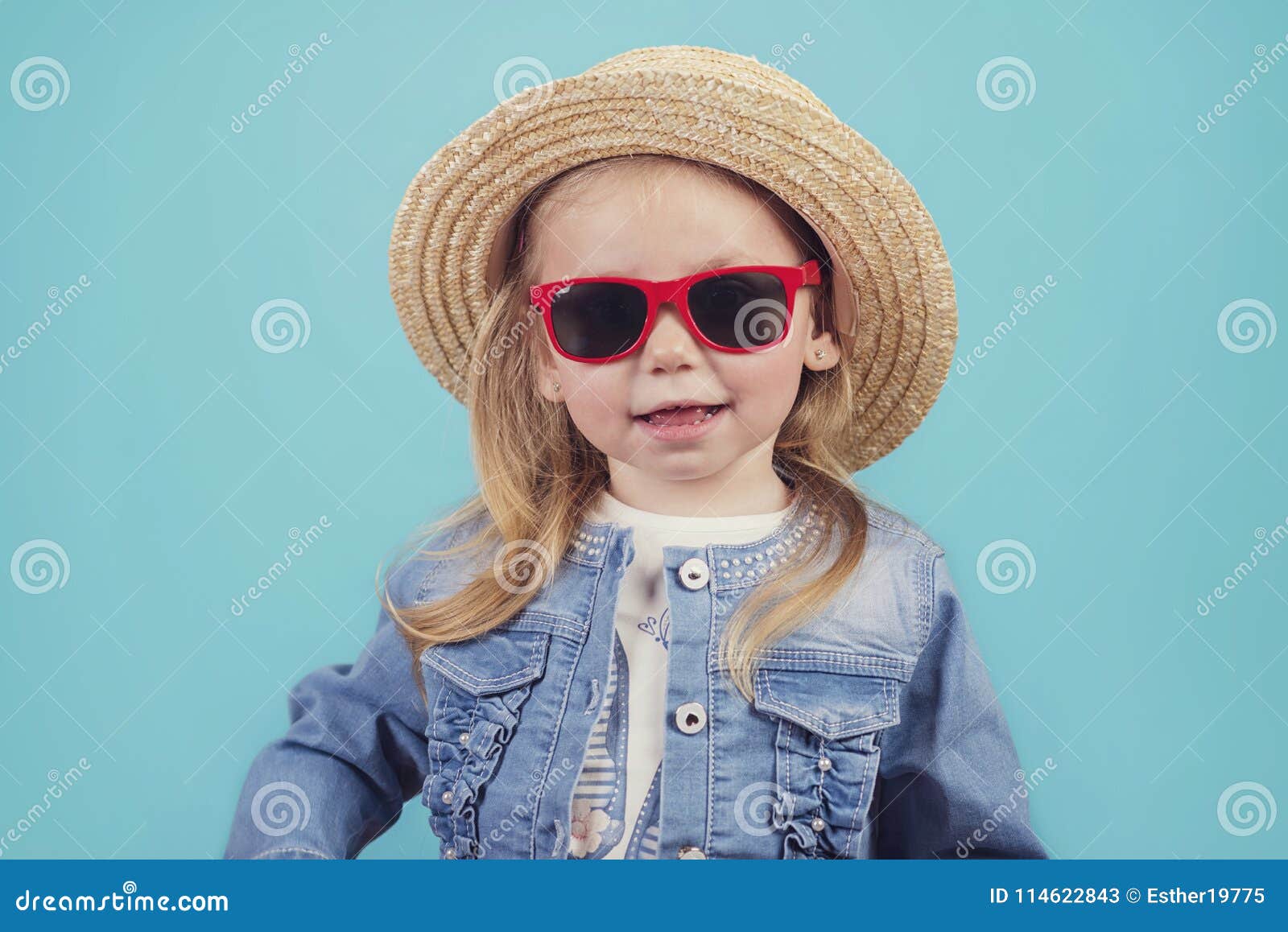 Baby with Hat and Sunglasses Stock Image Image of correction, kiss