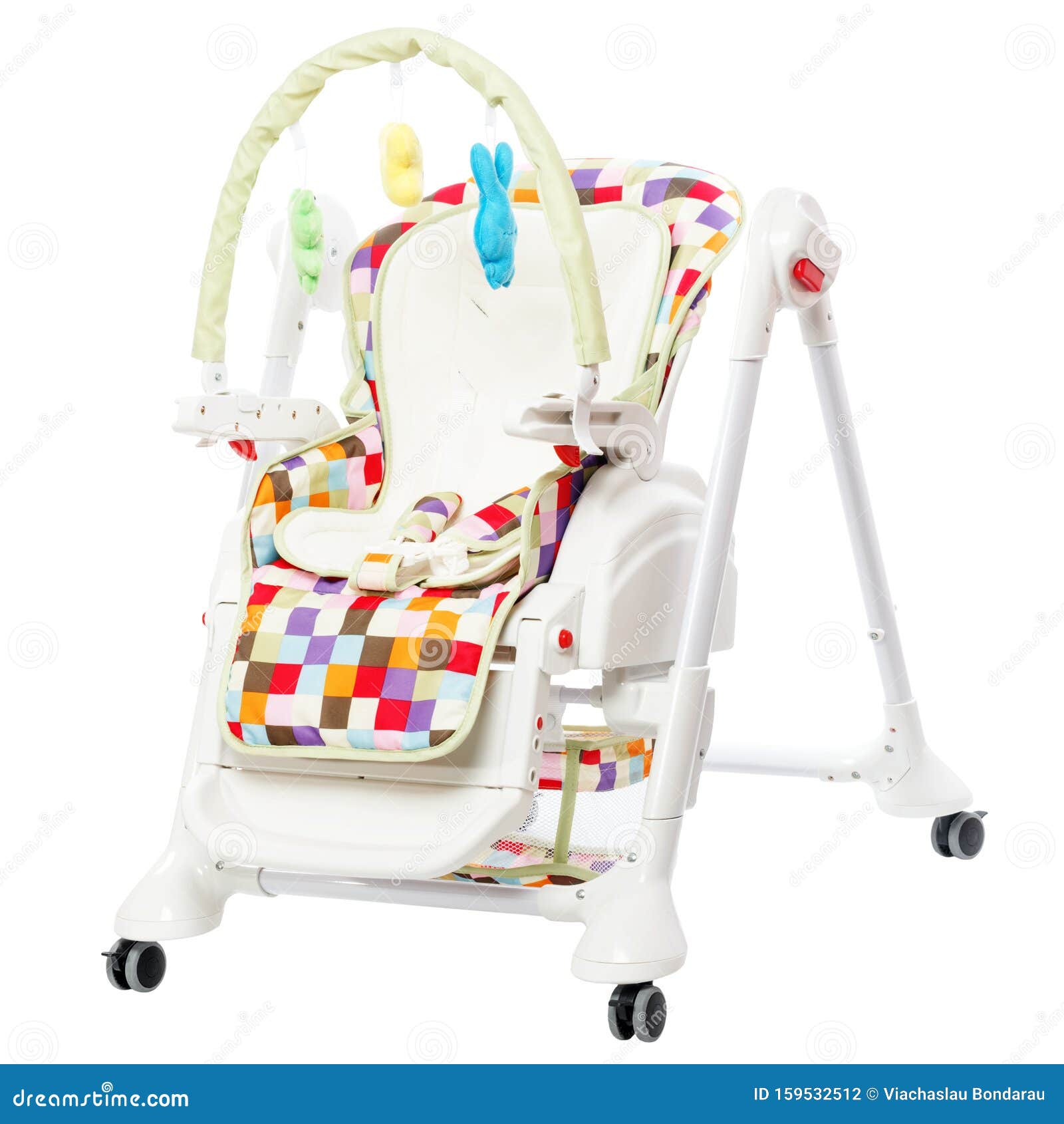 rolling high chair