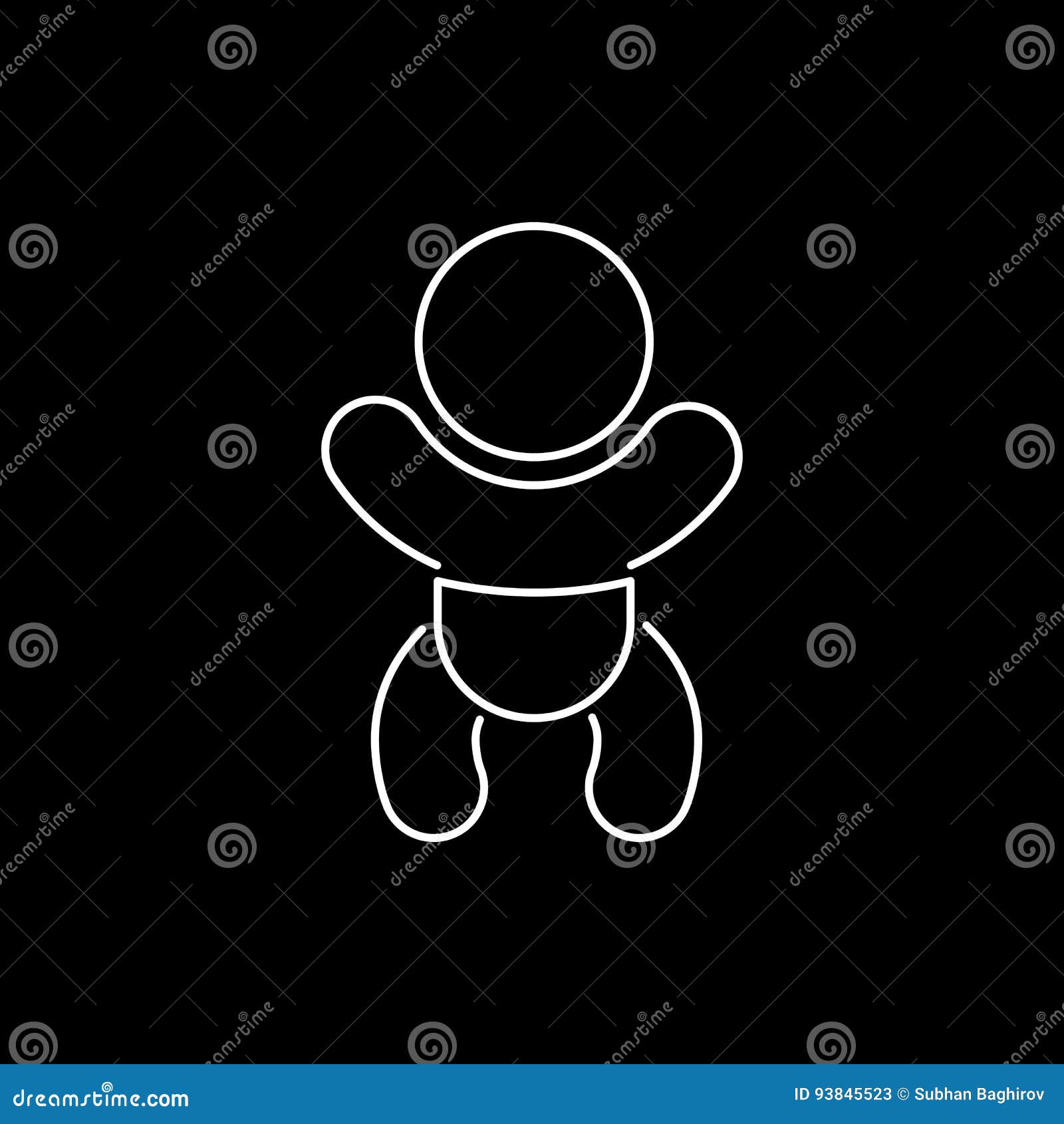 Baby Icon Simple Flat Style Vector Illustration Stock Vector ...