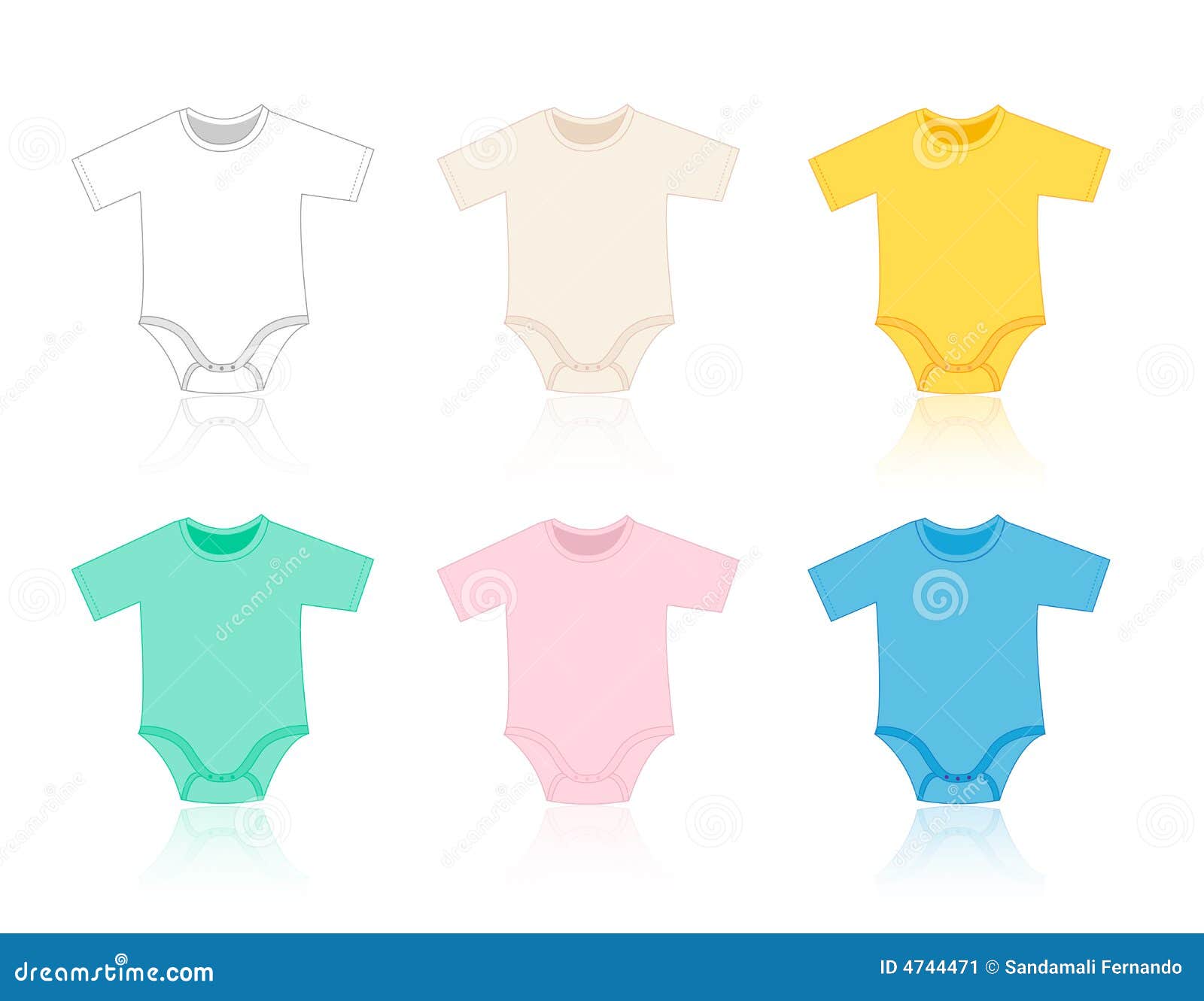 Download Baby infant bodysuits stock vector. Illustration of beauty ...
