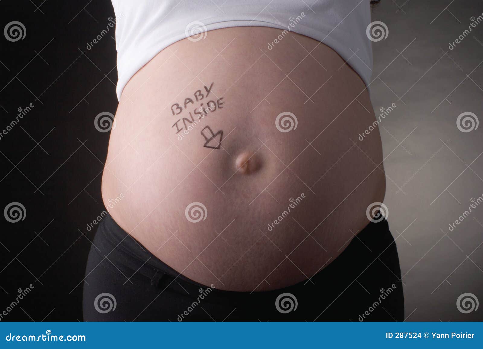 Baby Inside Belly Stock Images - Image: 287524