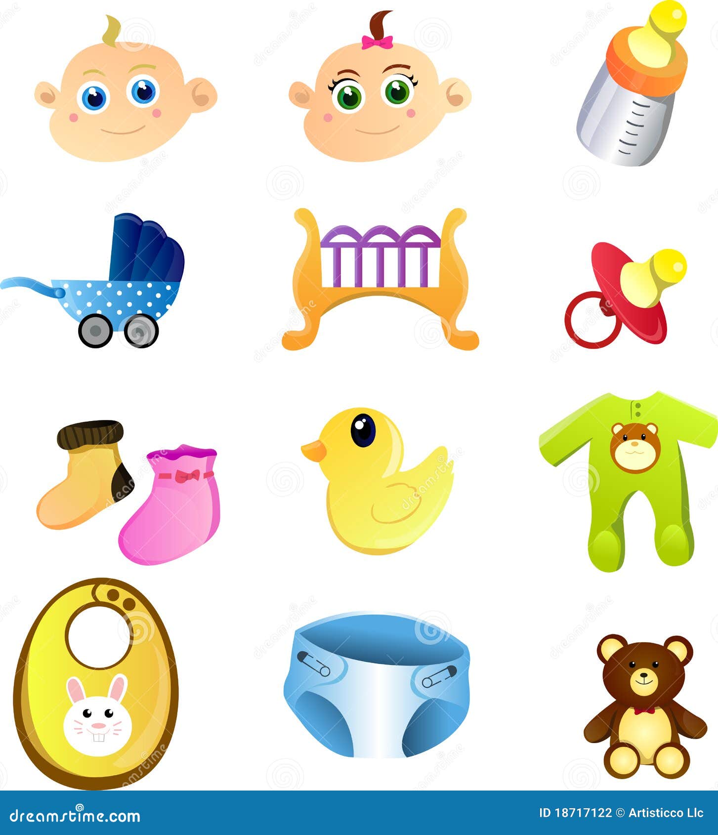 Baby items - Stock Illustration [7508966] - PIXTA