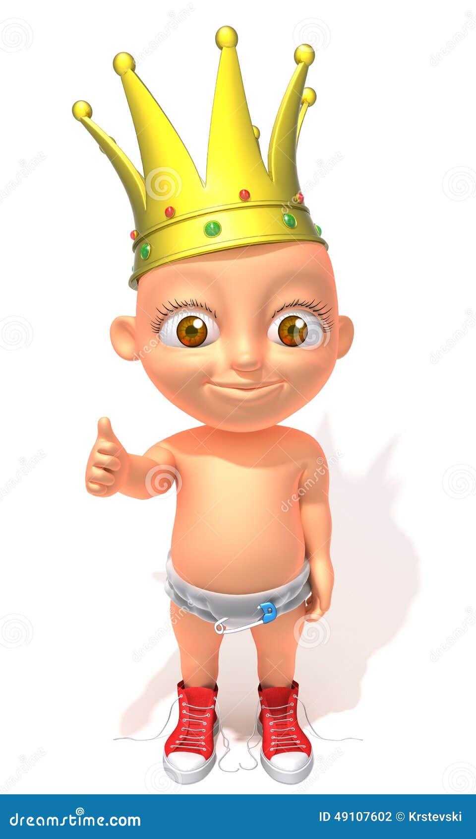 Baby Kingillustration Cartoon Vector 71313193