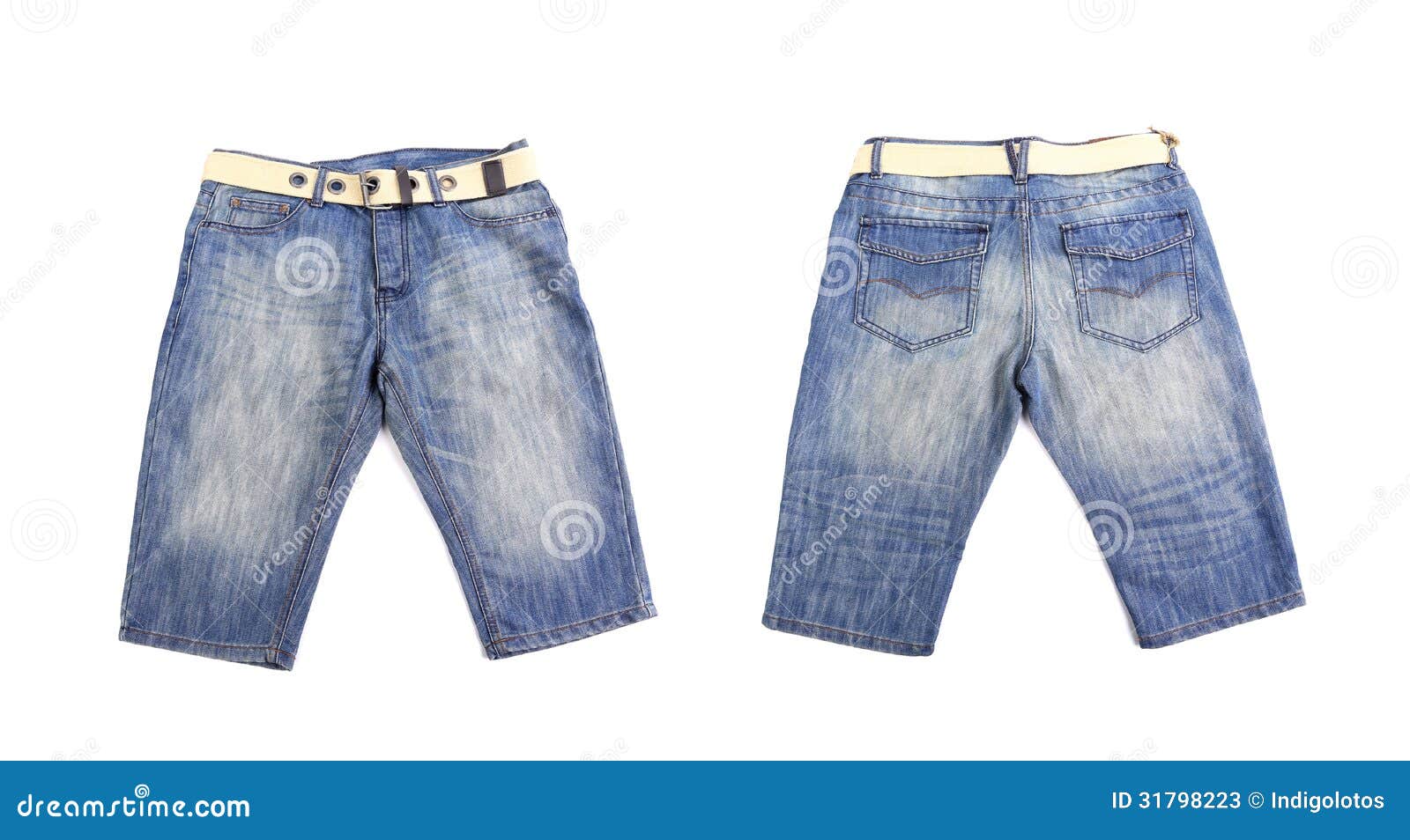 Baby Jeans Isolated on White Background Stock Image Image of textile