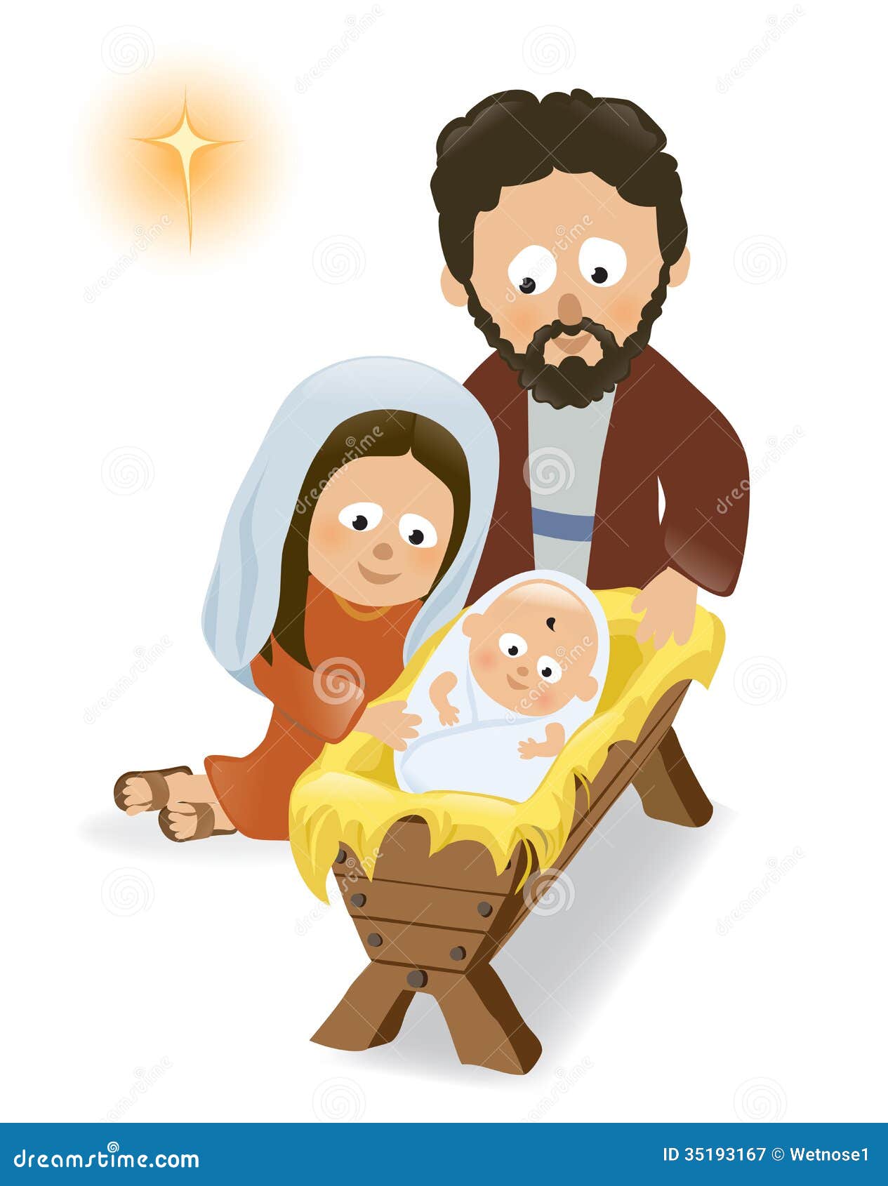 Baby Jesus, Mary and Joseph Stock Vector - Illustration of cute, cartoon: 35193167 Baby Jesus, Mary and Joseph Stock Vector - Illustration of cute, cartoon: 35193167