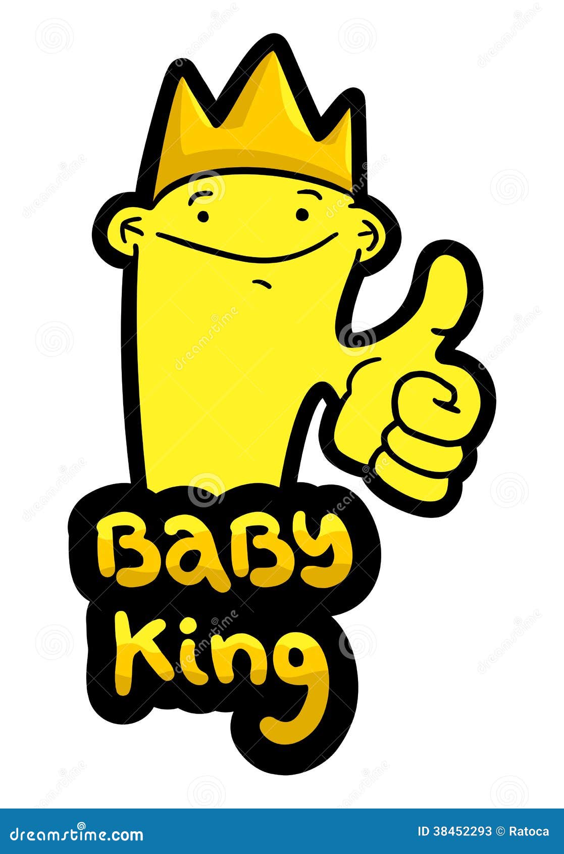 Baby Kingillustration Cartoon Vector 71313193