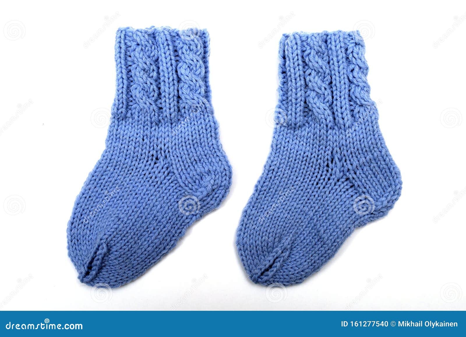 Baby Knitted Woolen Socks on the White Stock Photo Image of hygge