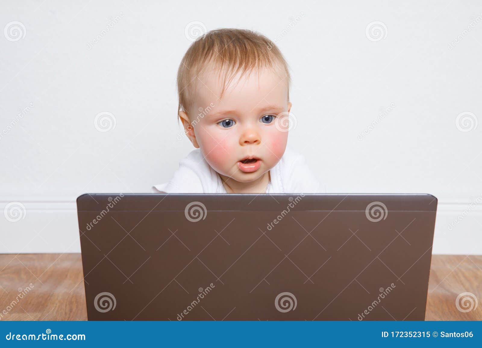 Baby laptop stock image. Image of easy, computer, baby 172352315