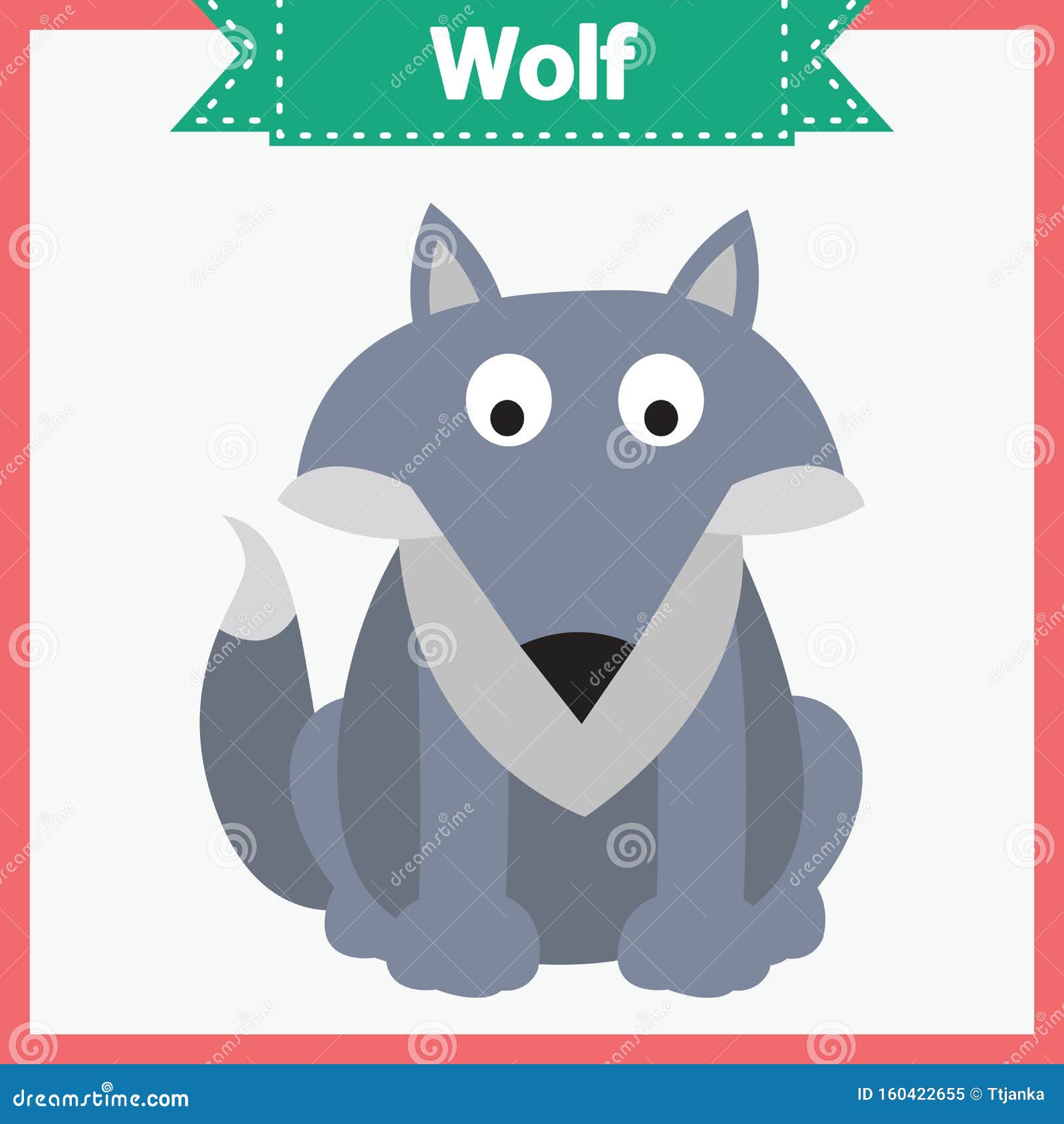 Baby Learning Cards with Animal Names. Learning To Read. Educational Game for Children. Funny Wolf Stock Vector - Illustration of design, cartoon: 160422655 Baby Learning Cards with Animal Names. Learning To Read. Educational Game for Children. Funny Wolf Stock Vector - Illustration of design, cartoon: 160422655