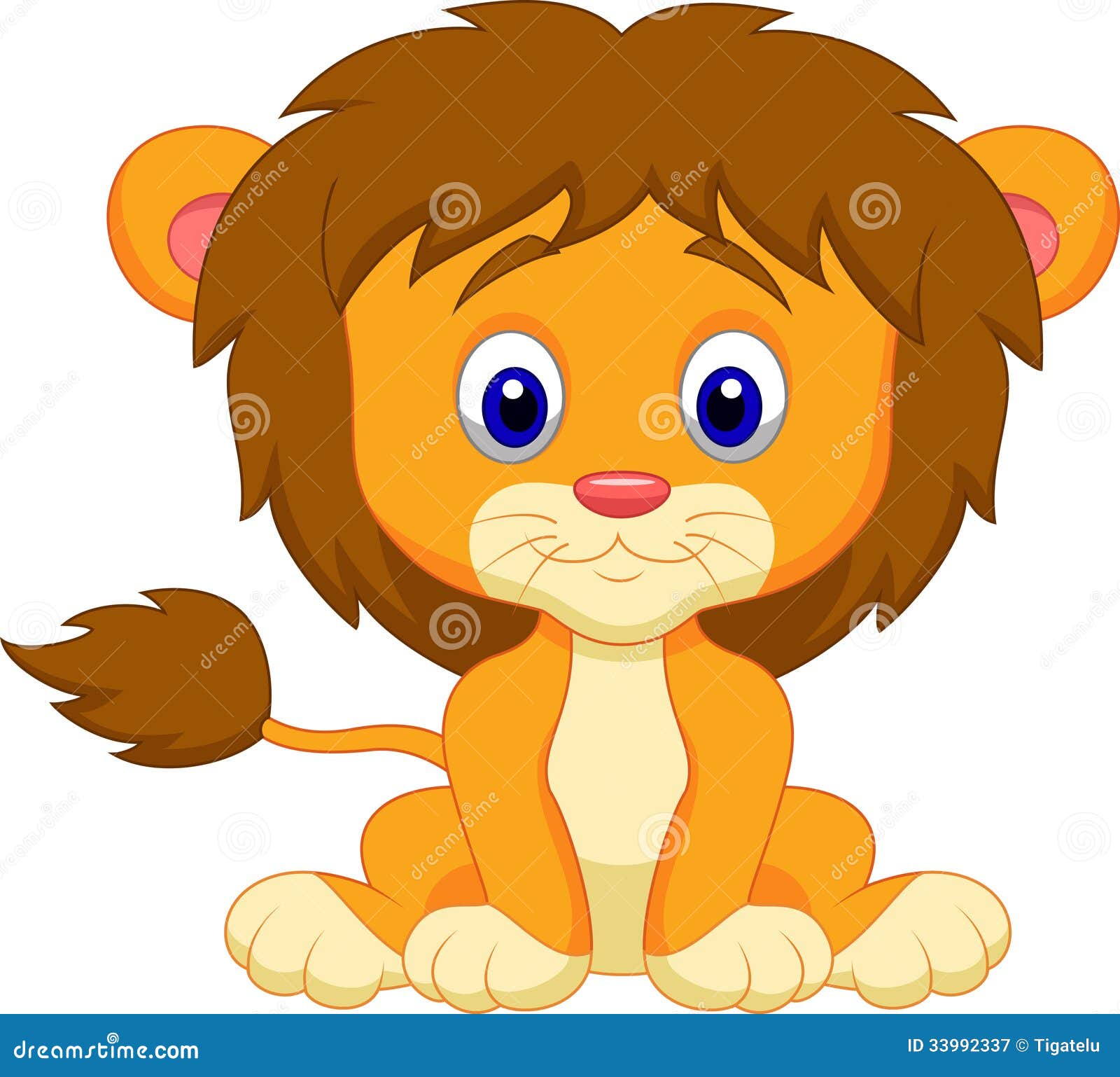 baby lion cartoon drawing