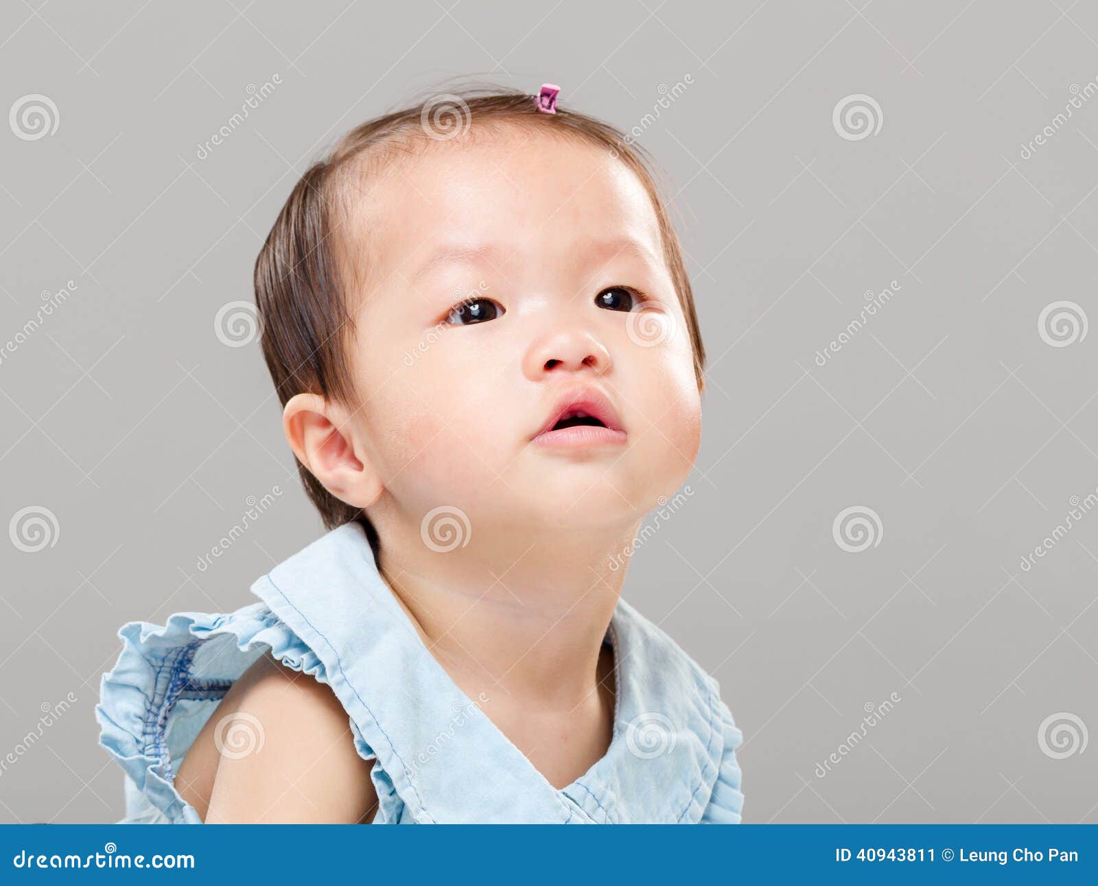 Baby looking up stock image. Image of looking, asia, closeup - 40943811