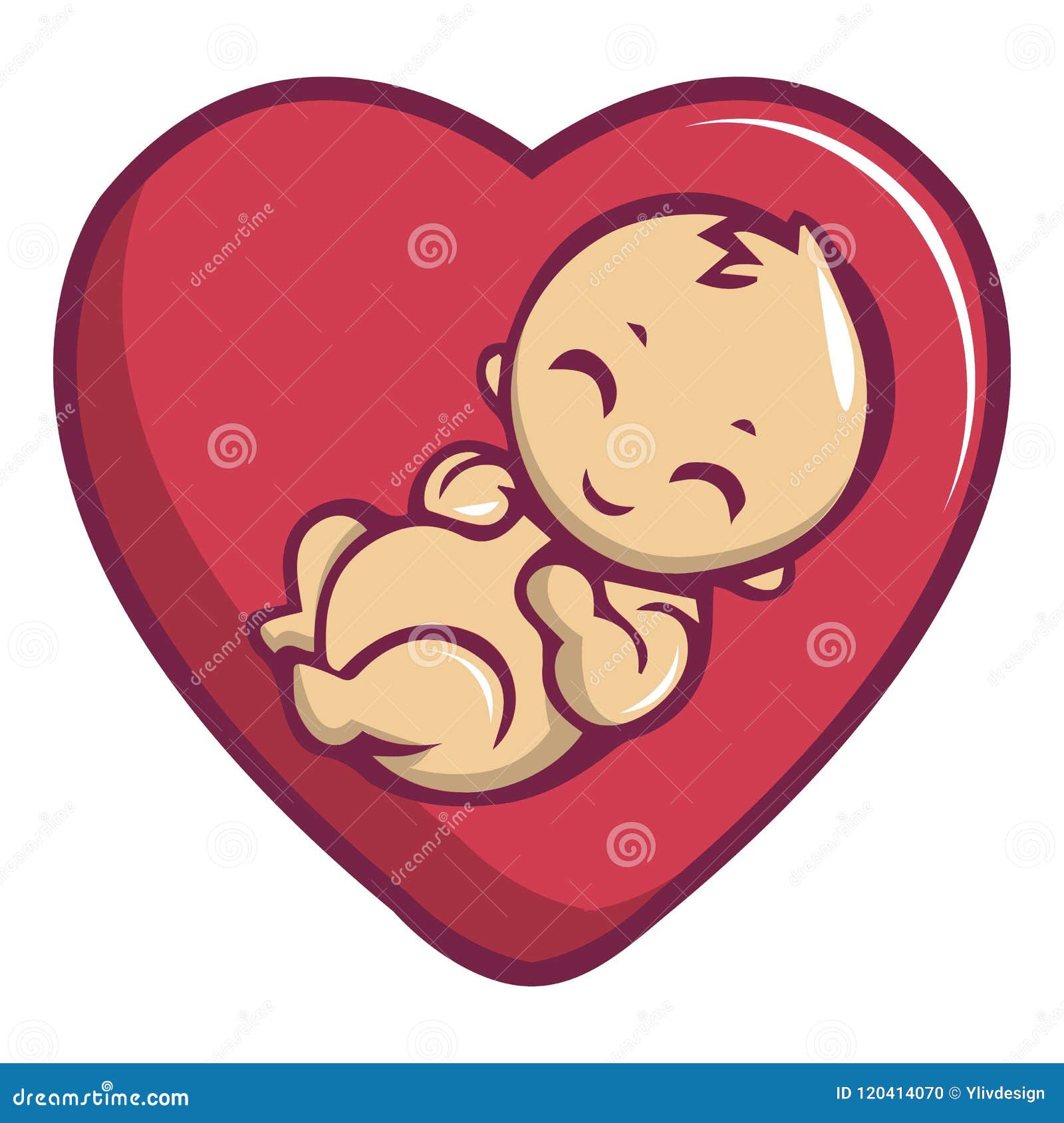 Baby Love Icon, Cartoon Style Stock Vector - Illustration of ...