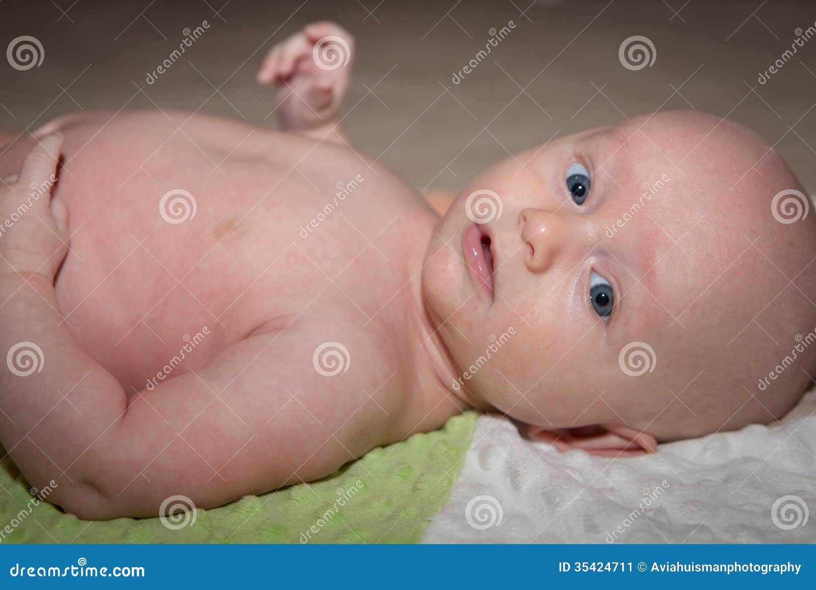 Baby Lying On Back Stock Image Image Of Emotions Back 35424711