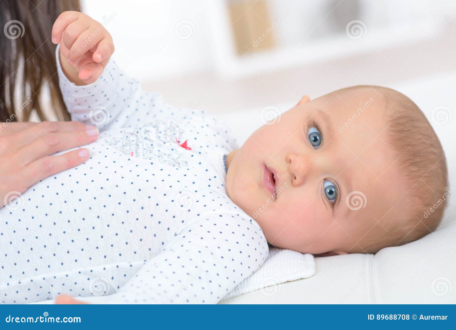 Baby Lying Back Stock Images 3449 Photos