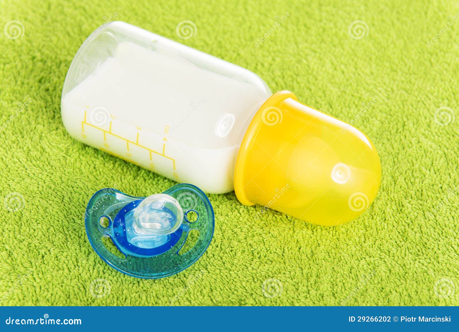 Baby milk bottle and dummy stock photo. Image of breakfast - 29266202