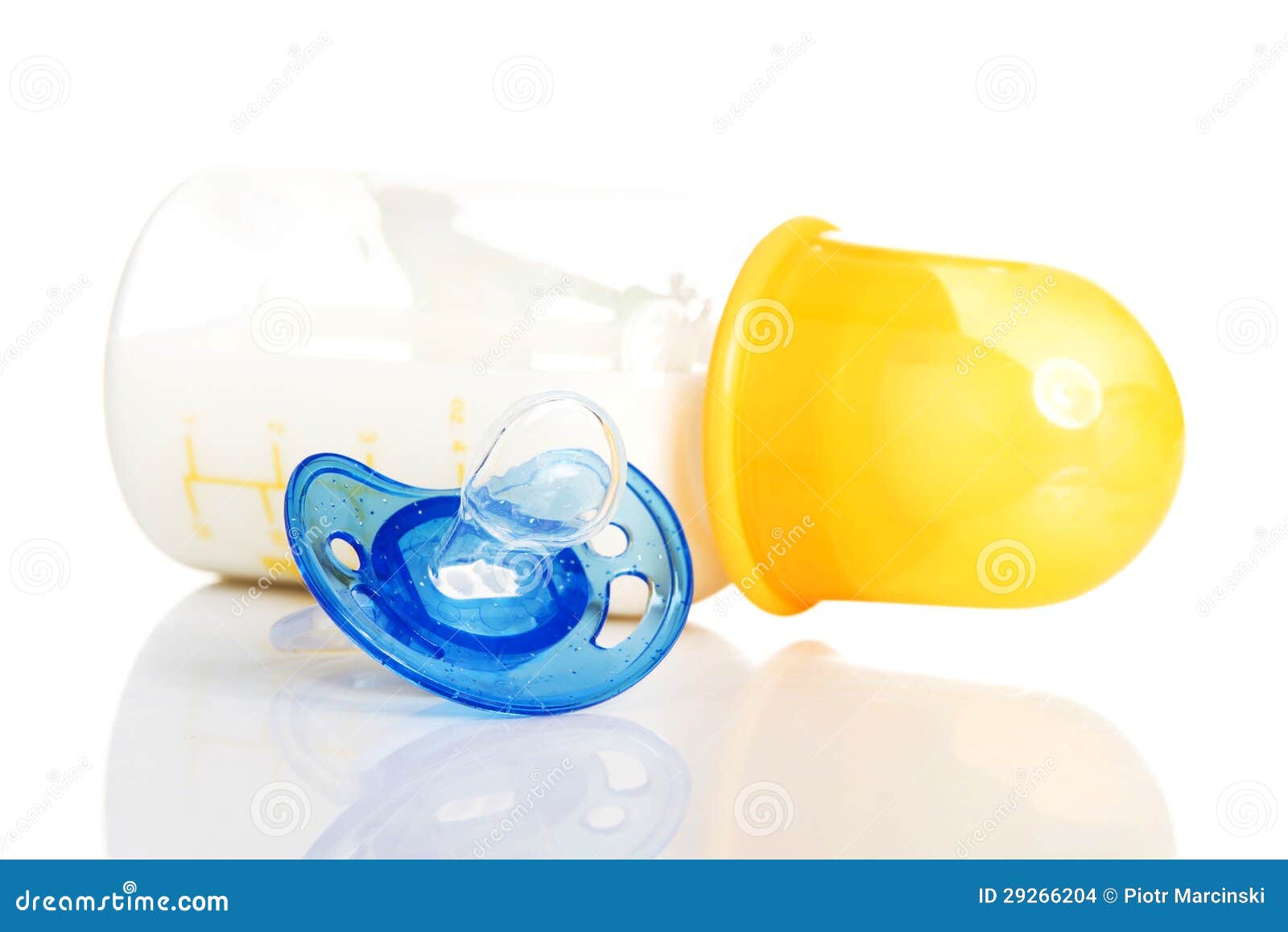 Baby milk bottle and dummy stock photo. Image of bottle - 29266204