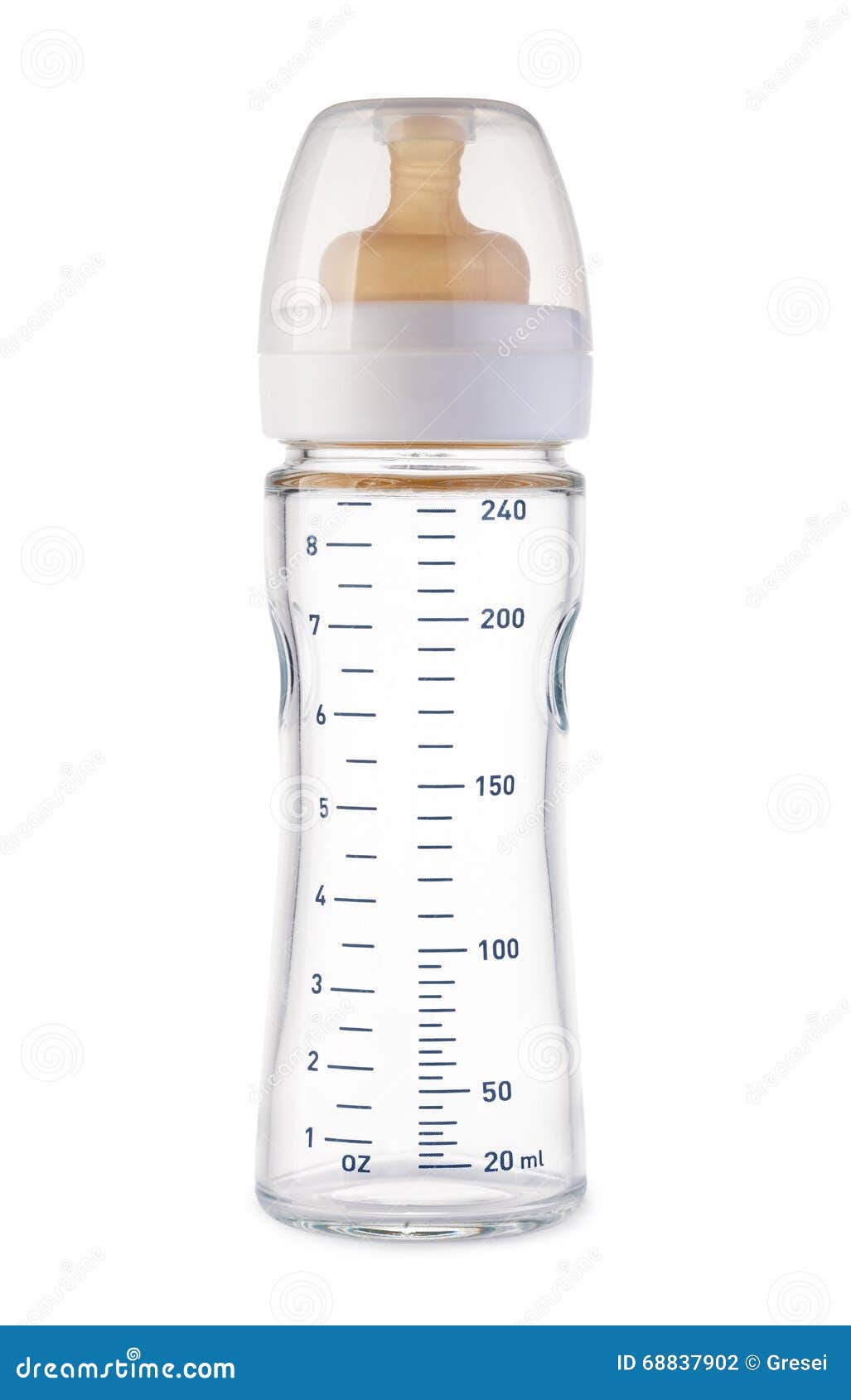 Baby milk bottle stock photo. Image of baby, milk, isolated 68837902