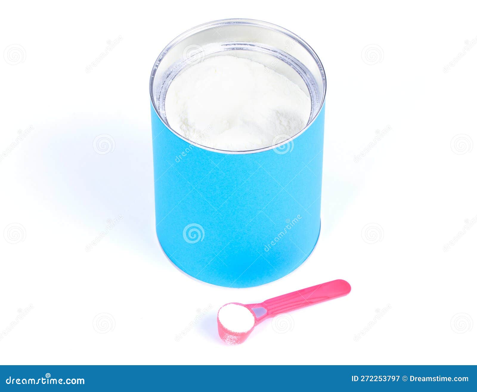 Baby Milk Powder in Can that is Open, with a Spoon Stock Image Image