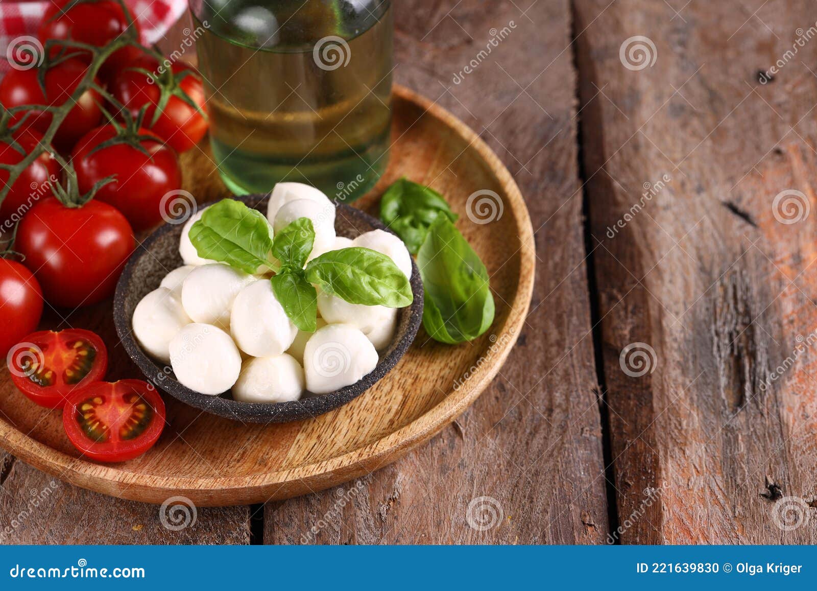 Baby mozzarella cheese stock photo. Image of meal, appetizer 221639830