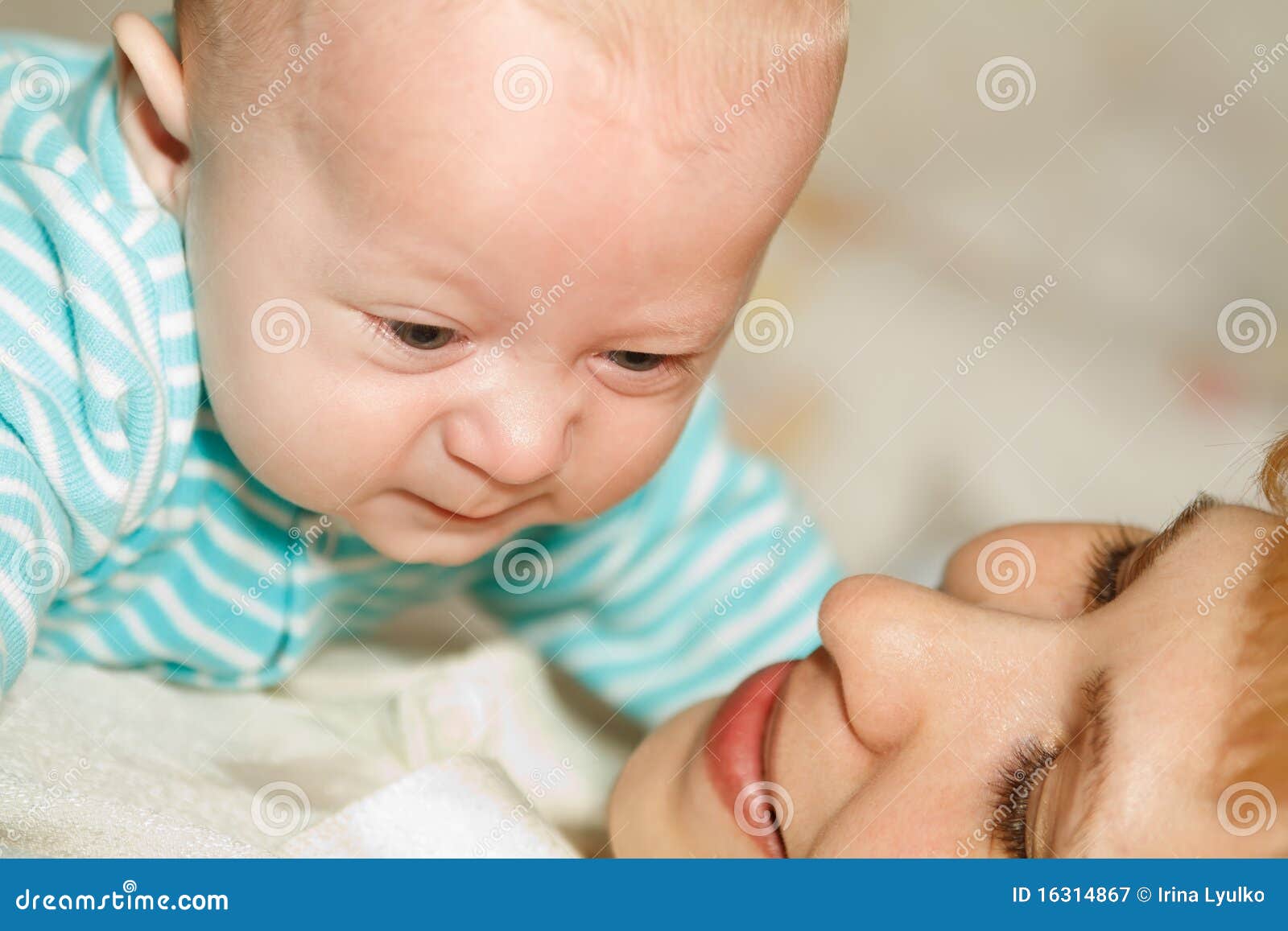 The baby and mum stock image. Image of family, education 16314867