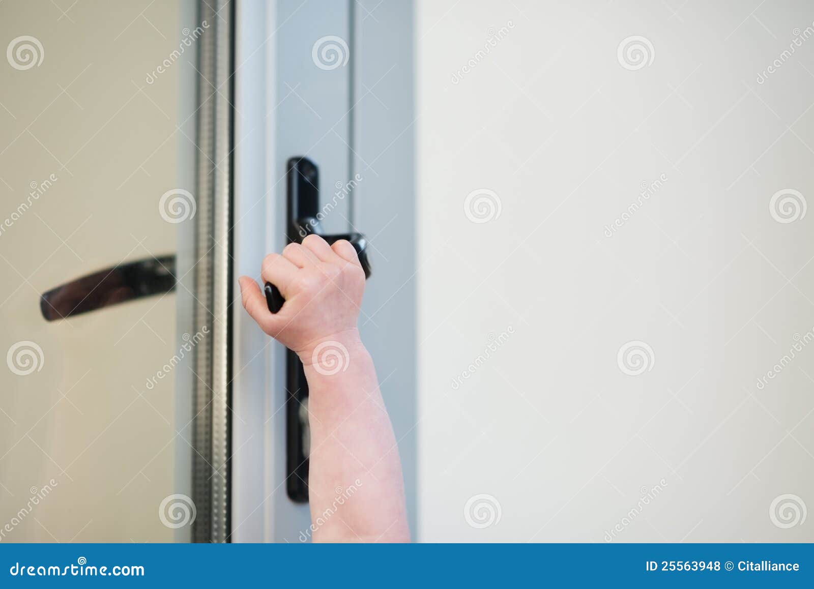 Baby opening door stock photo. Image of baby, innocent 25563948