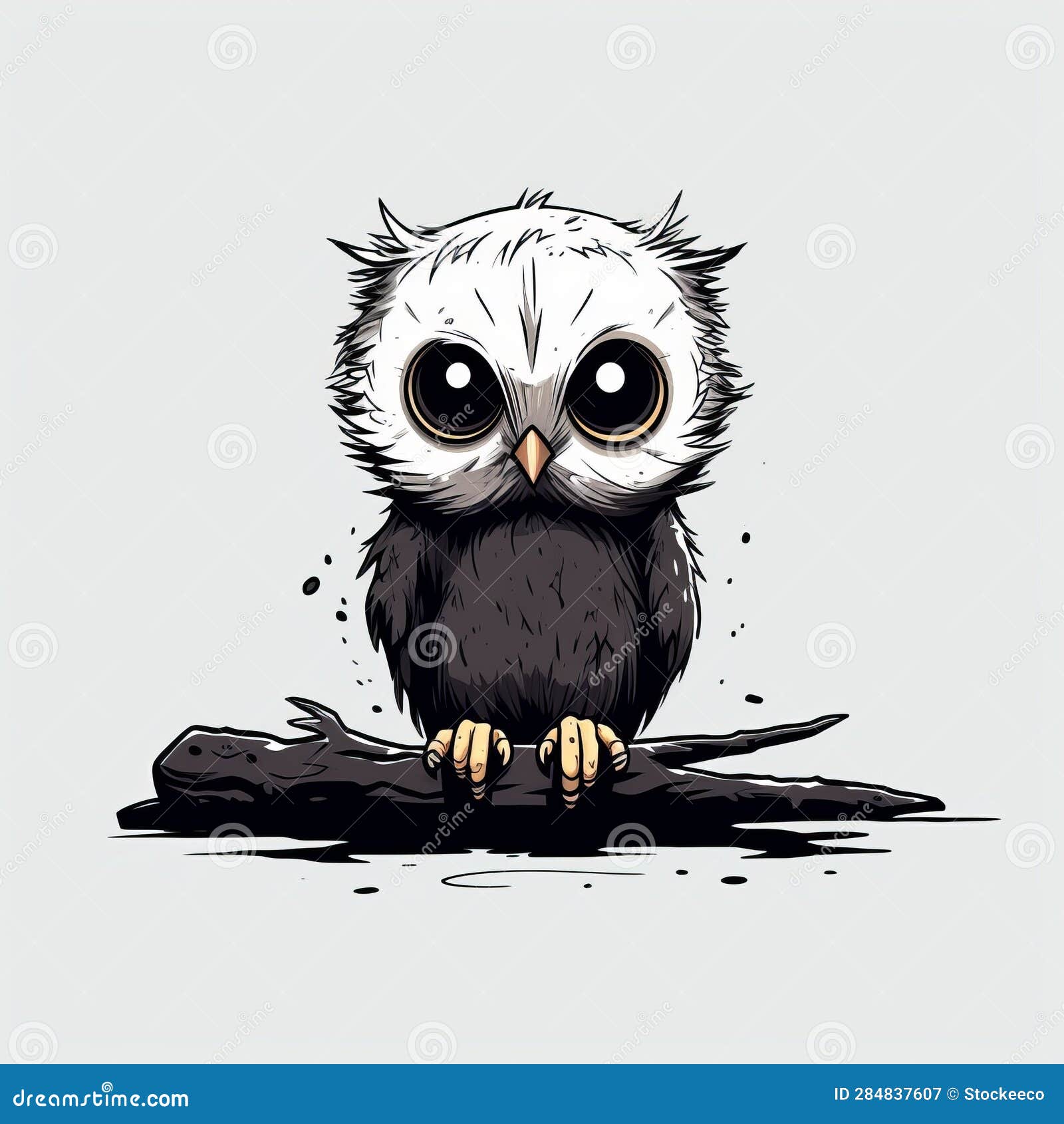 Owl drawing with closed eyes surrounded by hearts png download - 4272*3908  - Free Transparent Realistic Valentine Owl png Download. - CleanPNG /  KissPNG