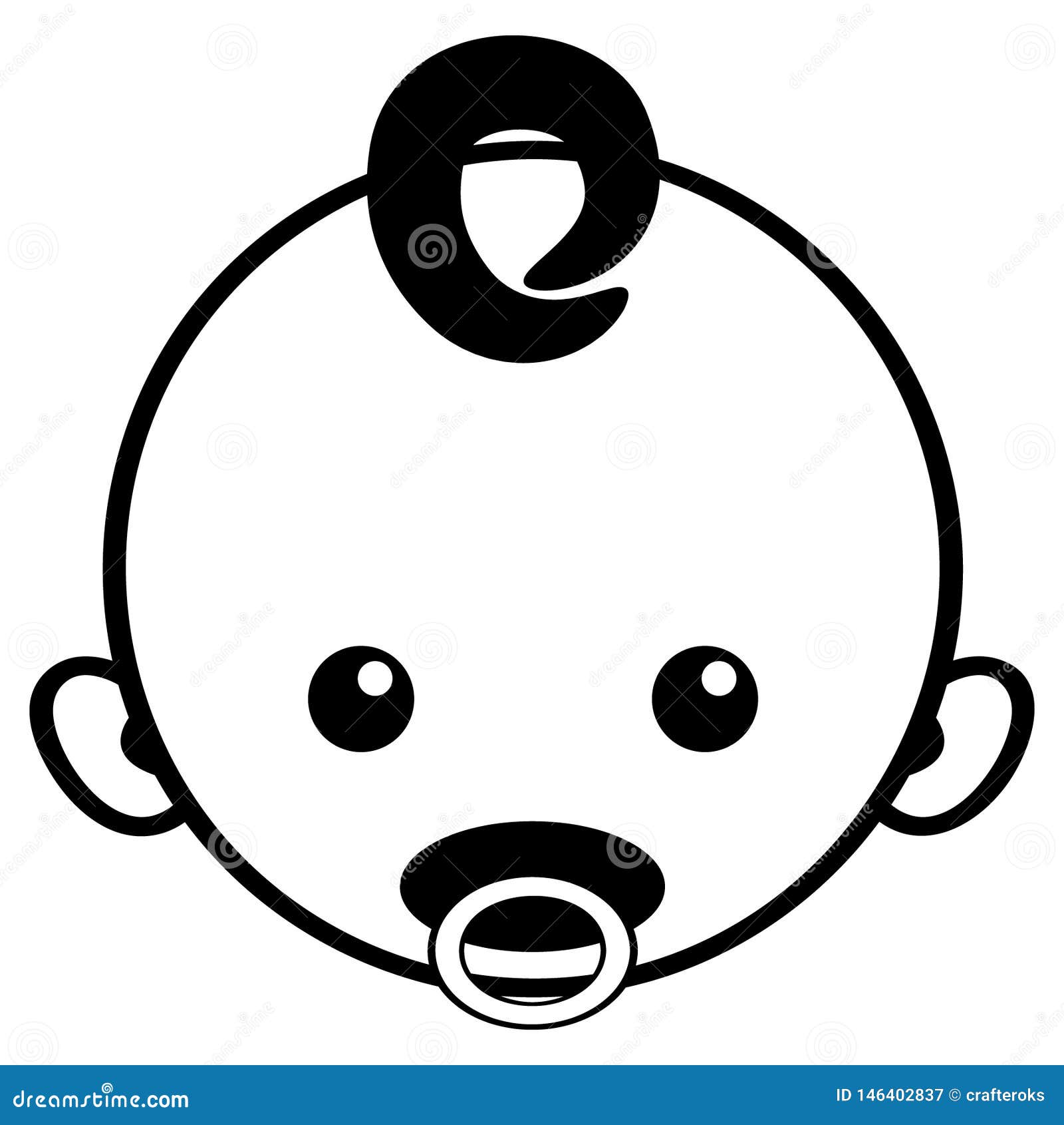 Download Baby Pacifier Illustration By Crafteroks Stock Vector ...