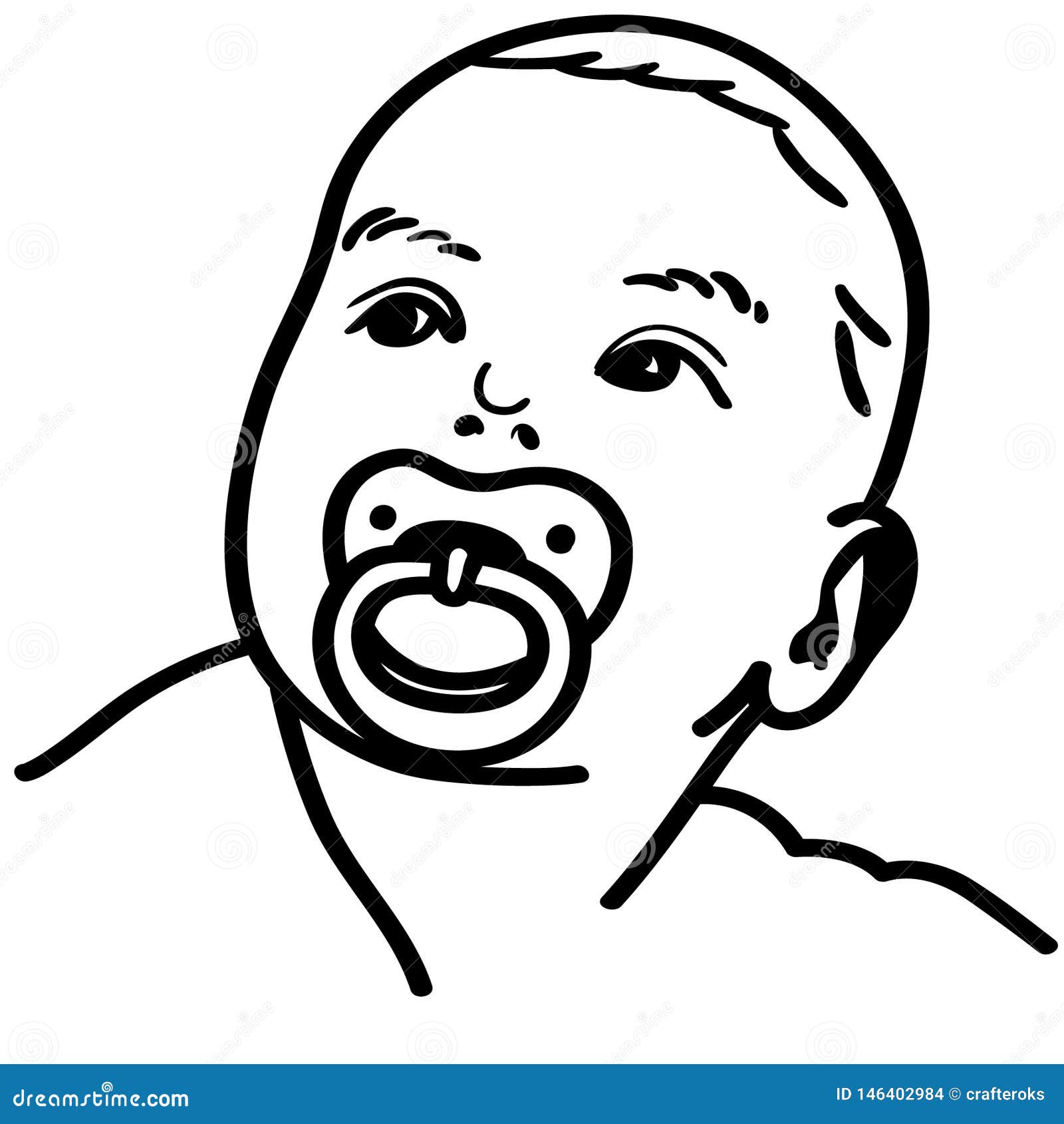 Download Baby Pacifier Vector Illustration By Crafteroks Stock ...