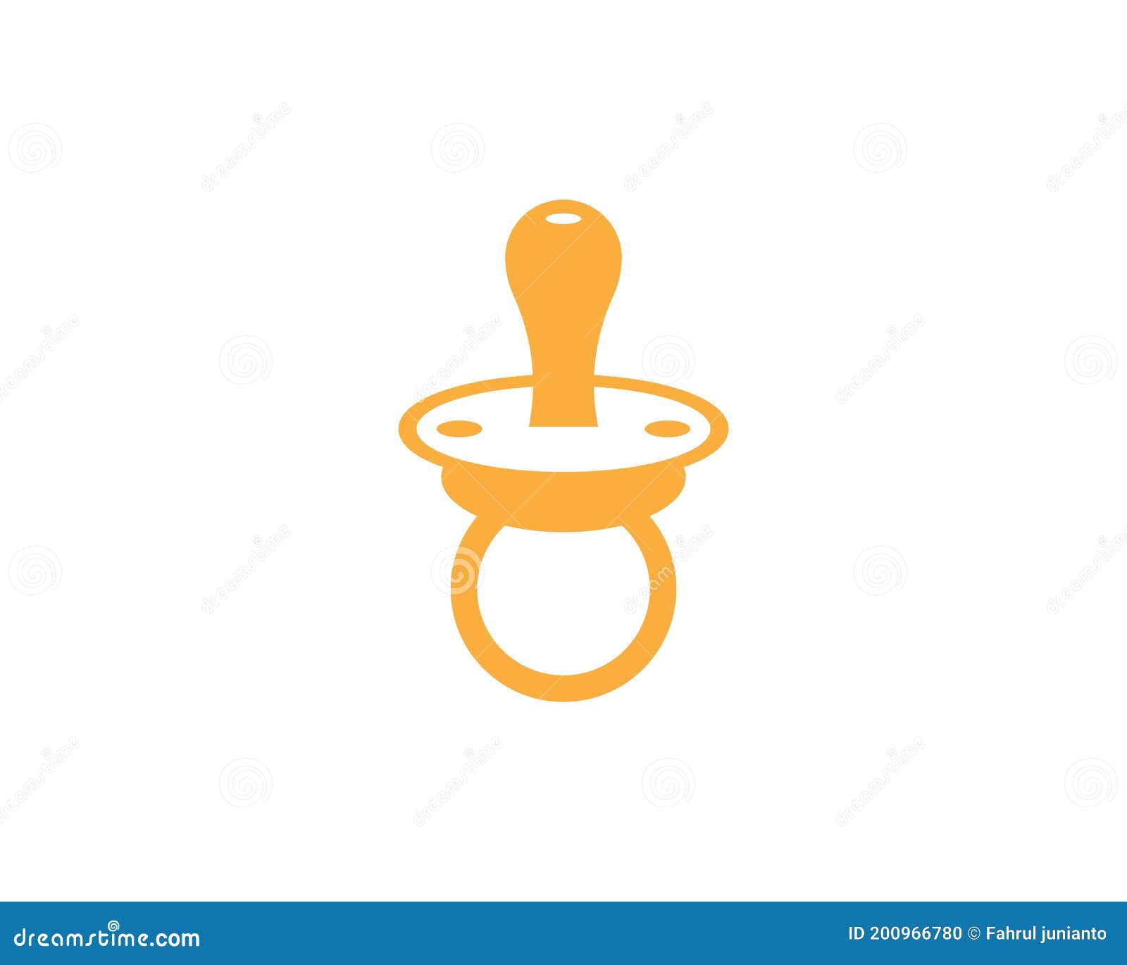 Baby Pacifier Logo Vector Template Stock Vector Illustration of