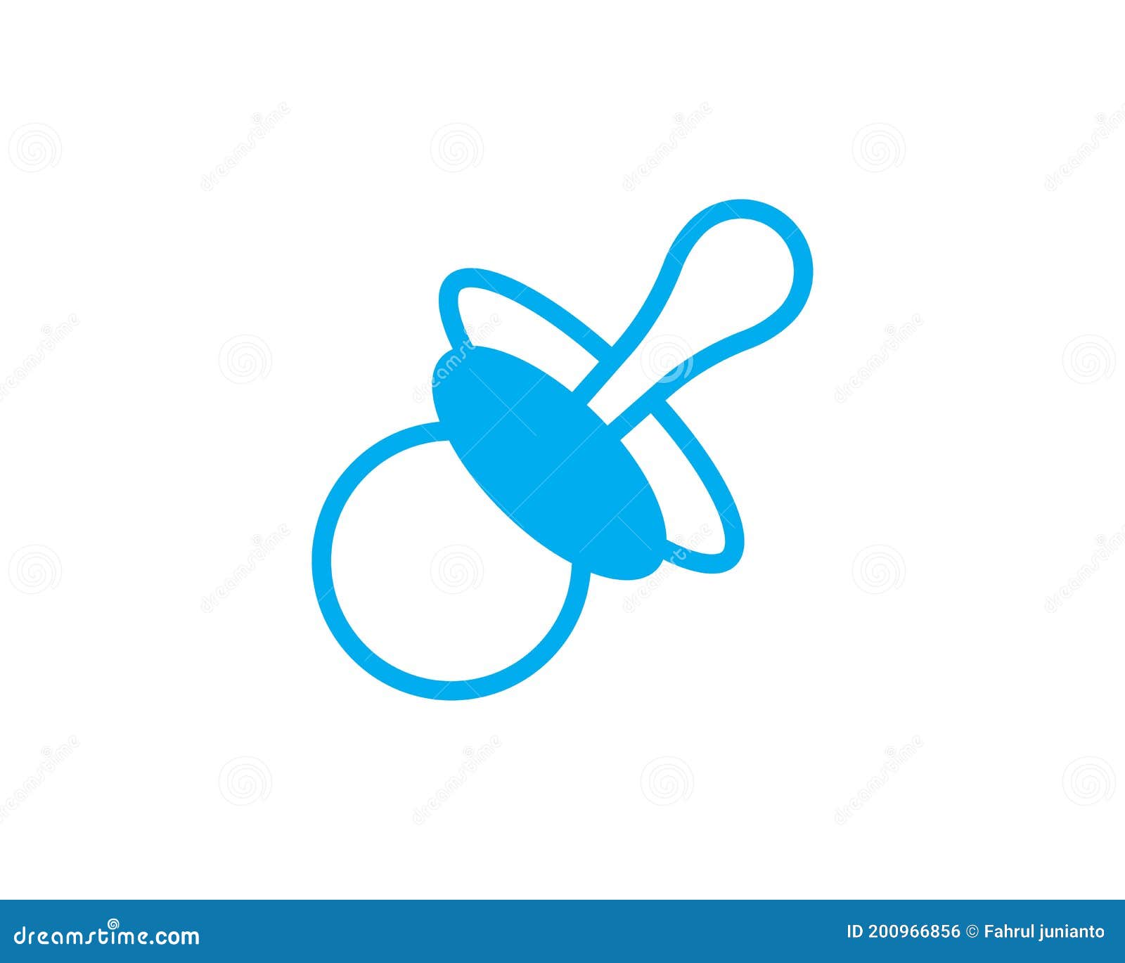 Baby Pacifier Logo Vector Template Stock Vector Illustration of happy