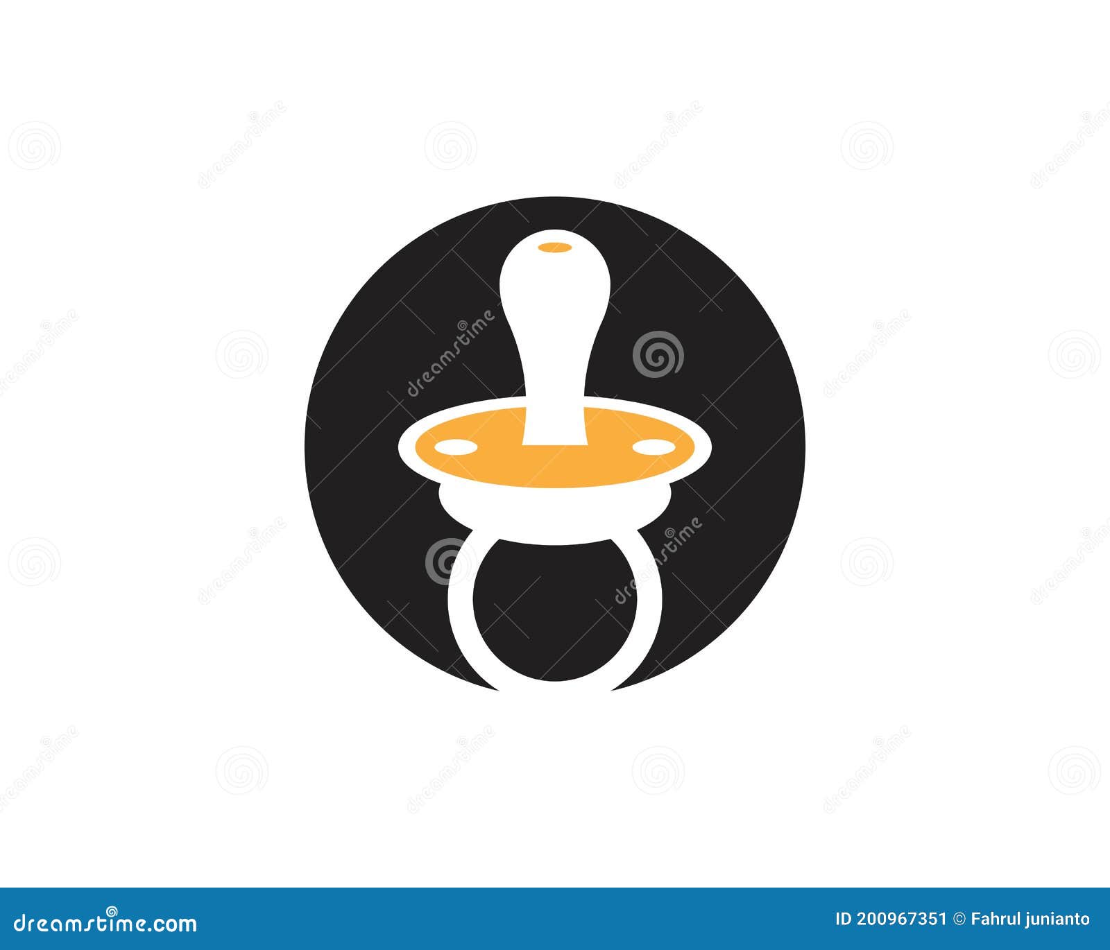 Baby Pacifier Logo Vector Template Stock Vector Illustration of girl