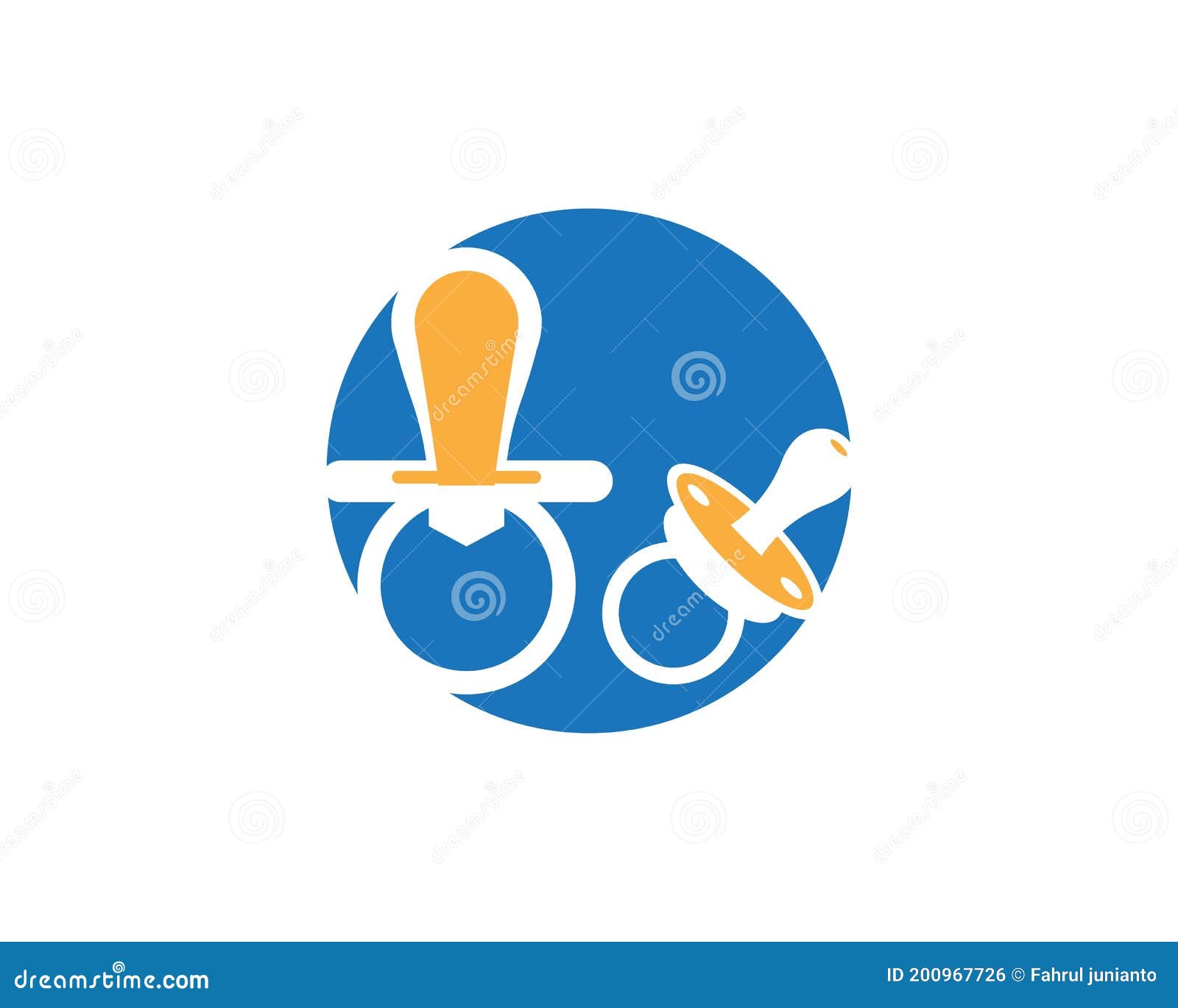 Baby Pacifier Logo Vector Template Stock Vector Illustration of care