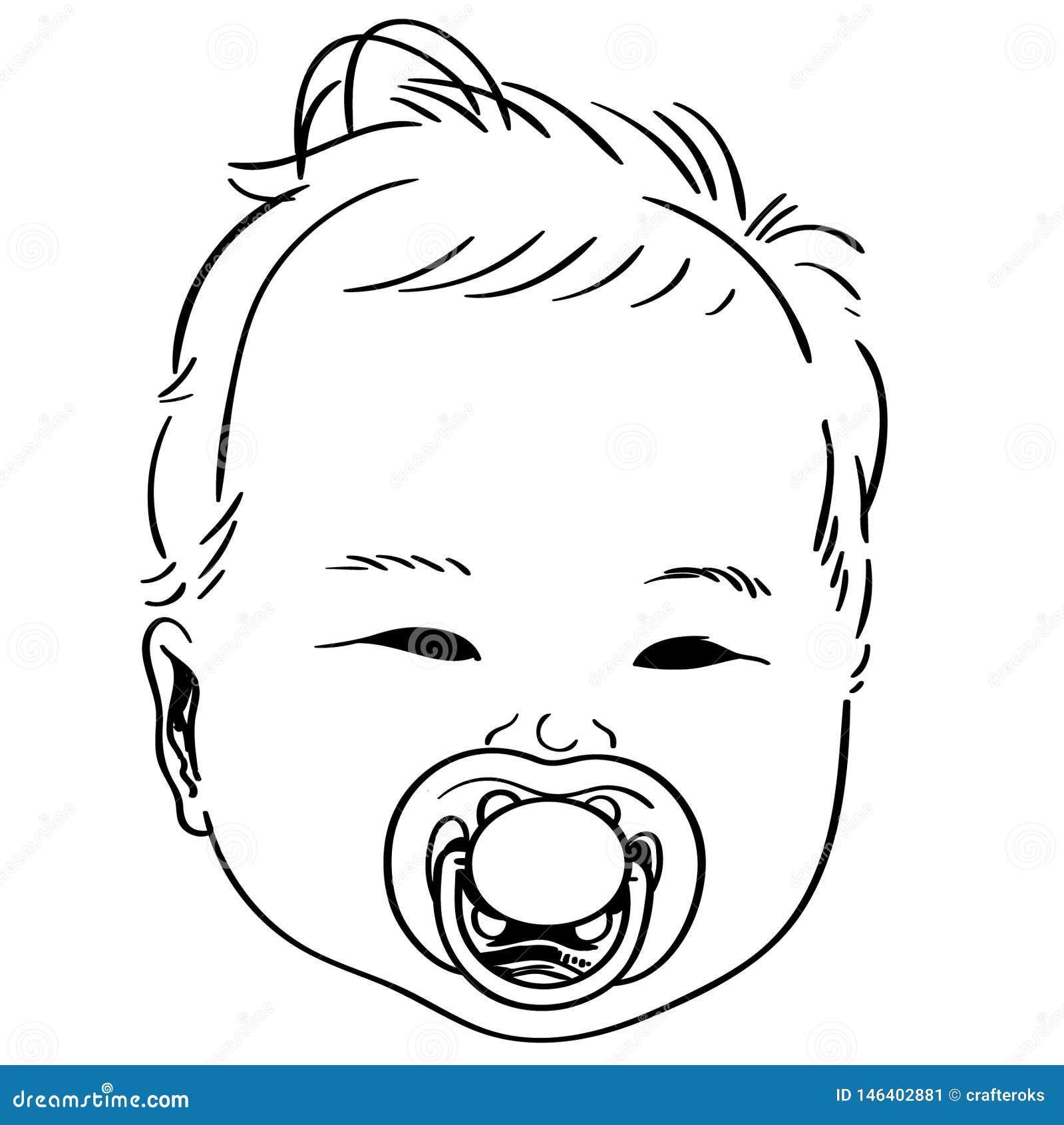 Download Baby Pacifier Vector Illustration By Crafteroks Stock ...