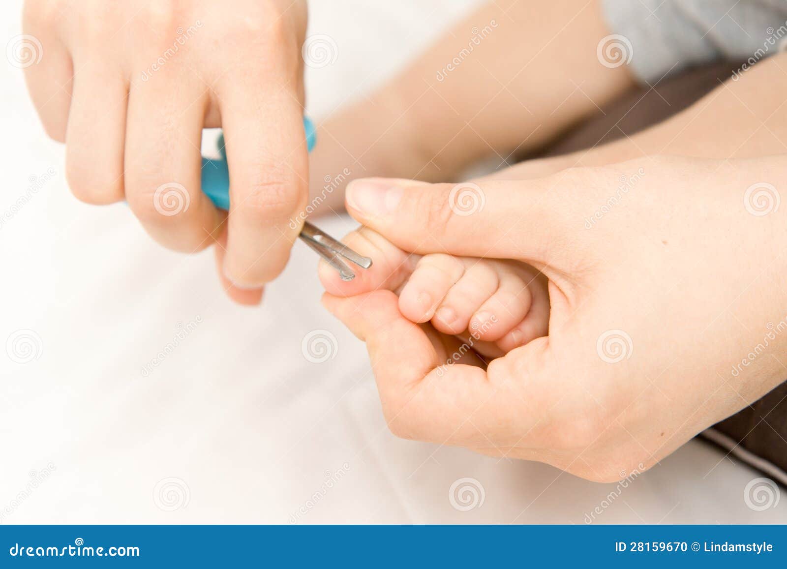 Child Nail Cut Stock Photo Image 28159670