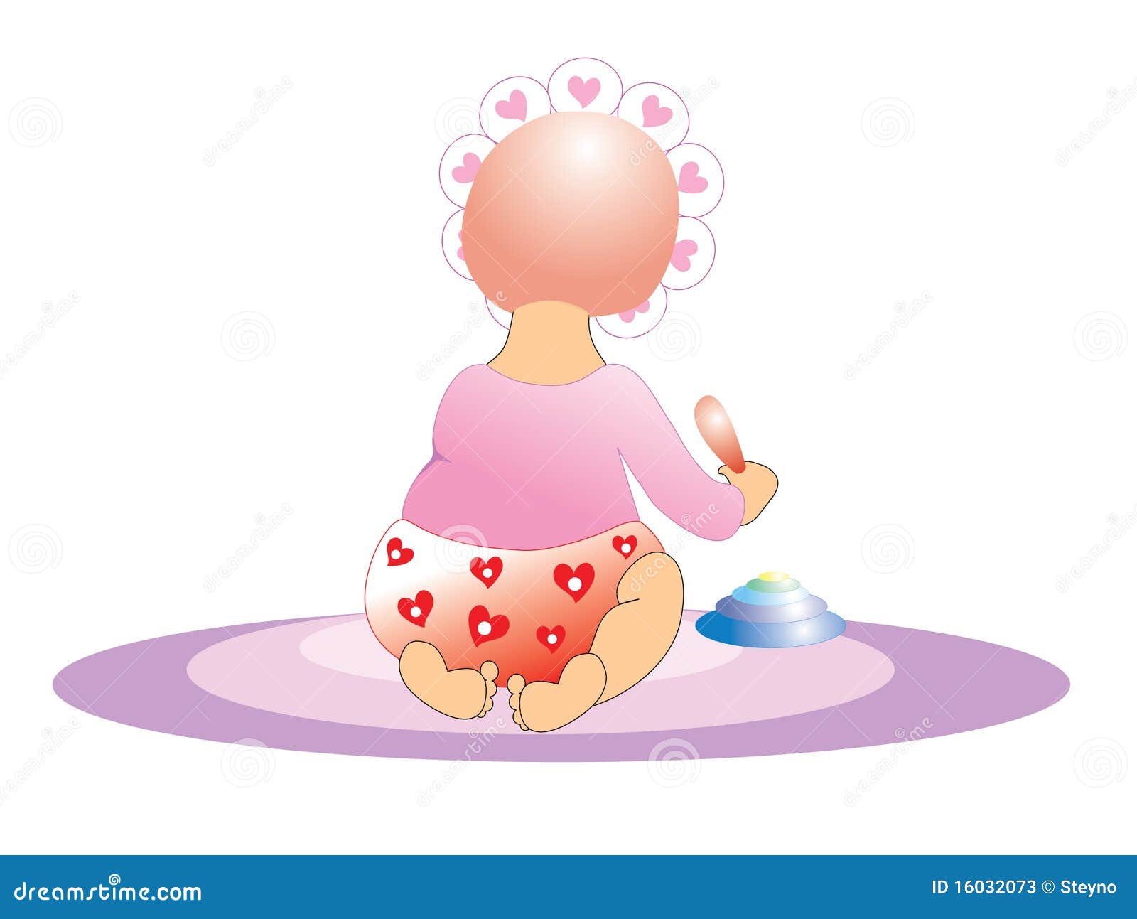 Baby Play Stock Vector Illustration Of Childhood Offspring 16032073