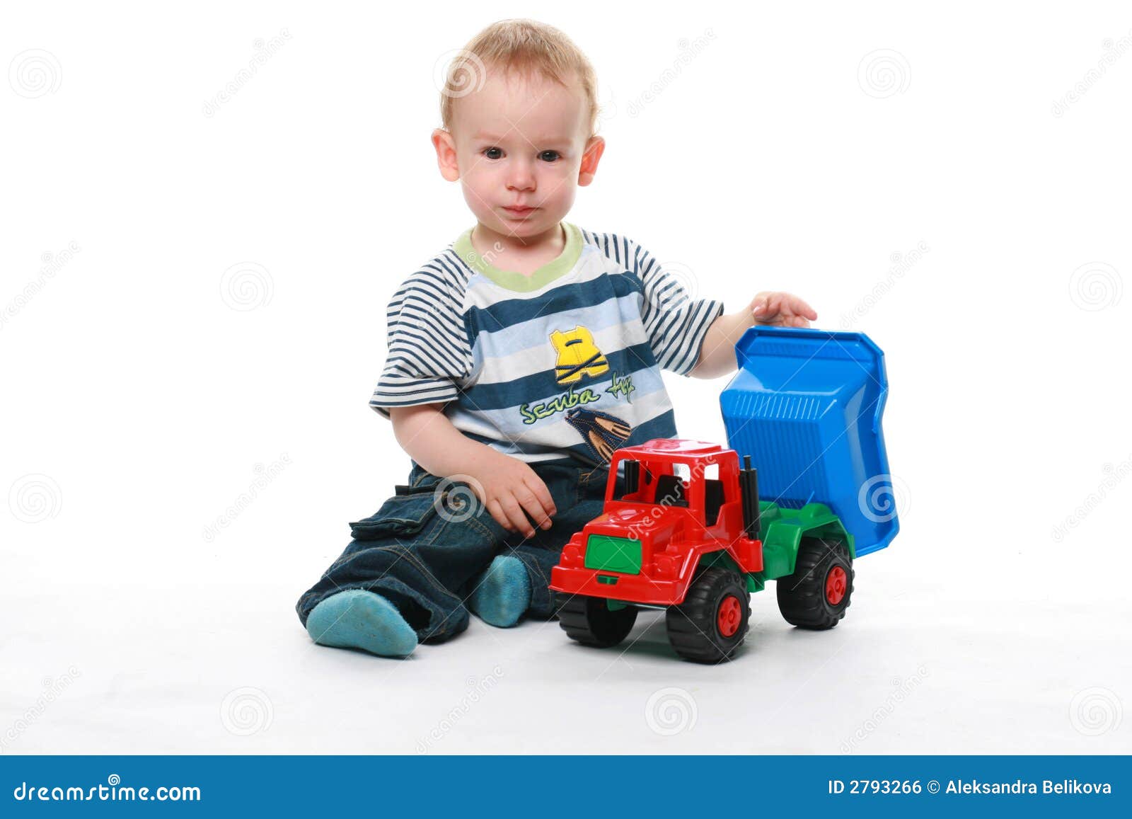 Baby plays with car stock photo. Image of toddler, happiness 2793266