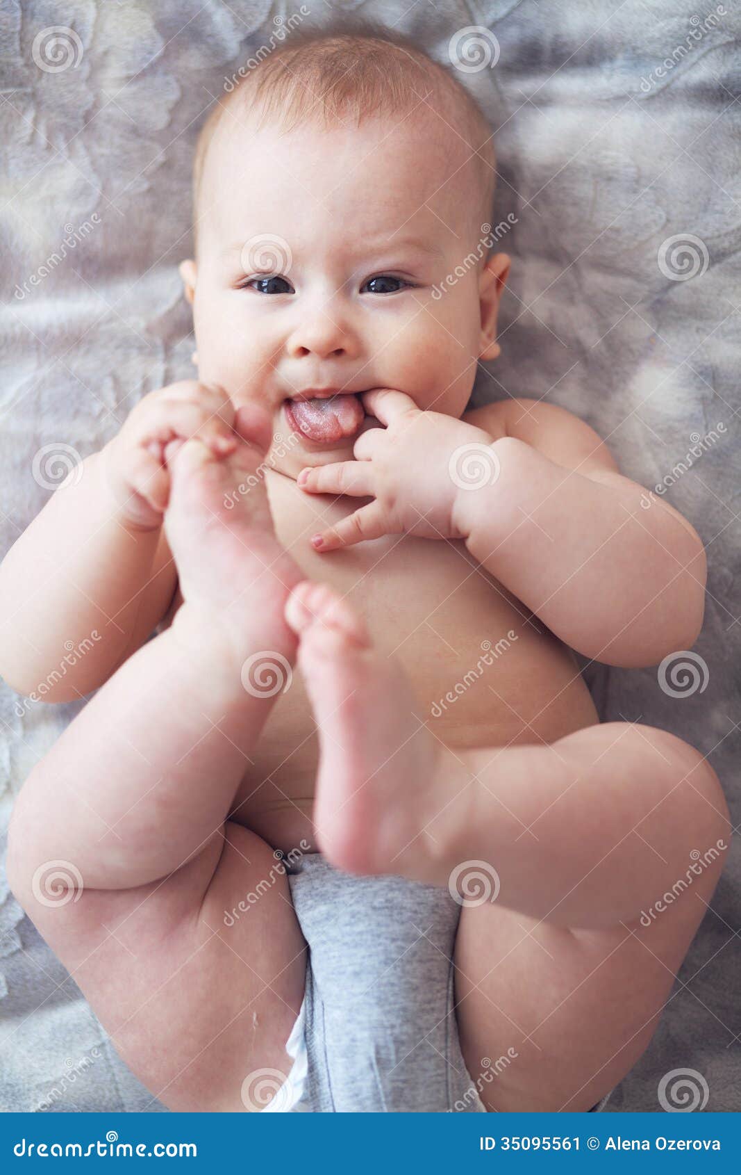 Baby stock image. Image of cozy, joyful, health, looking 35095561