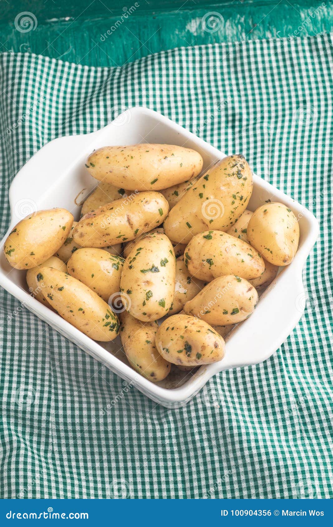 Baby Potatoes with Dill and Butter Stock Photo Image of golden