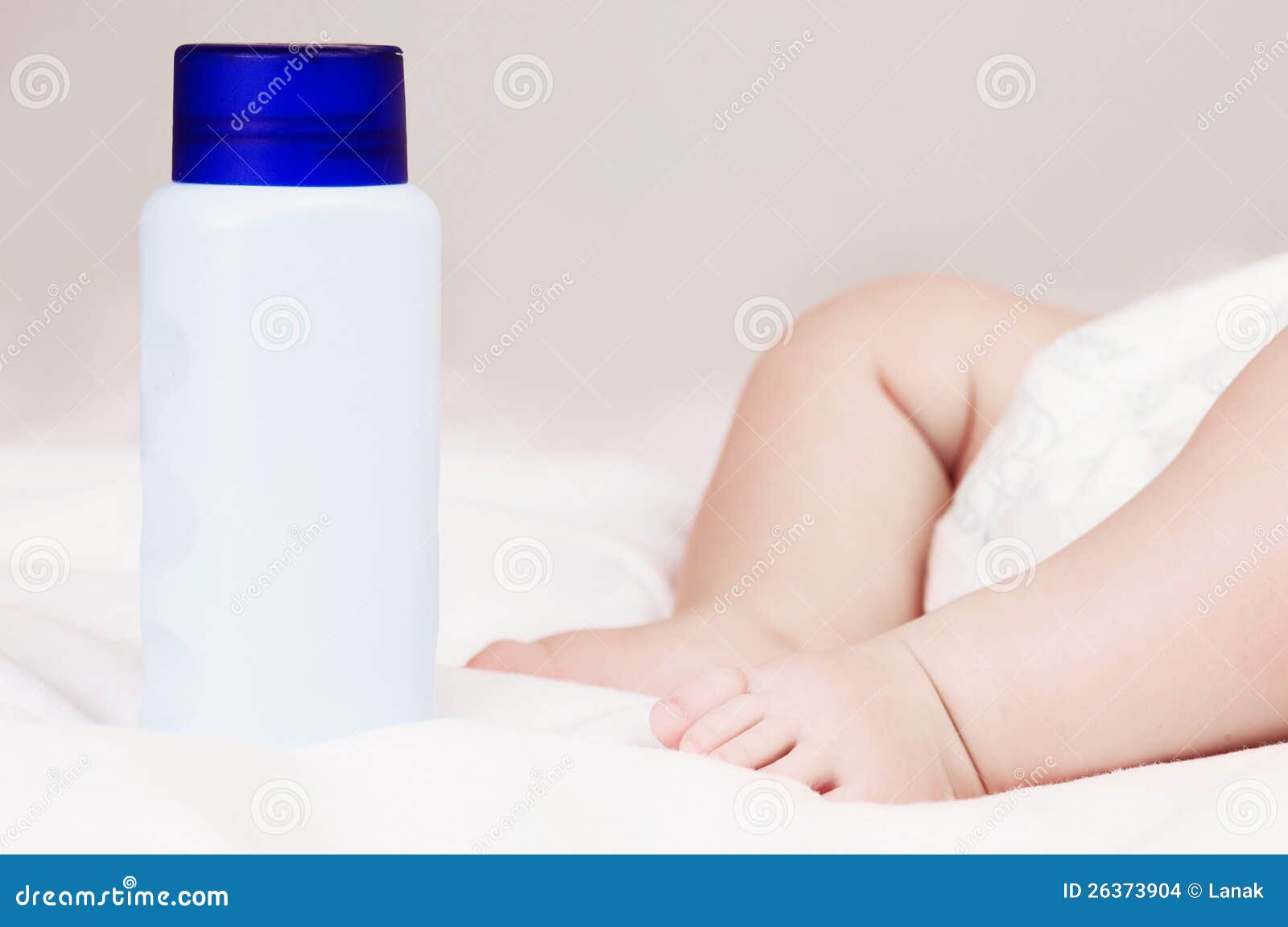 Baby with powder stock photo. Image of indoors, caucasian 26373904